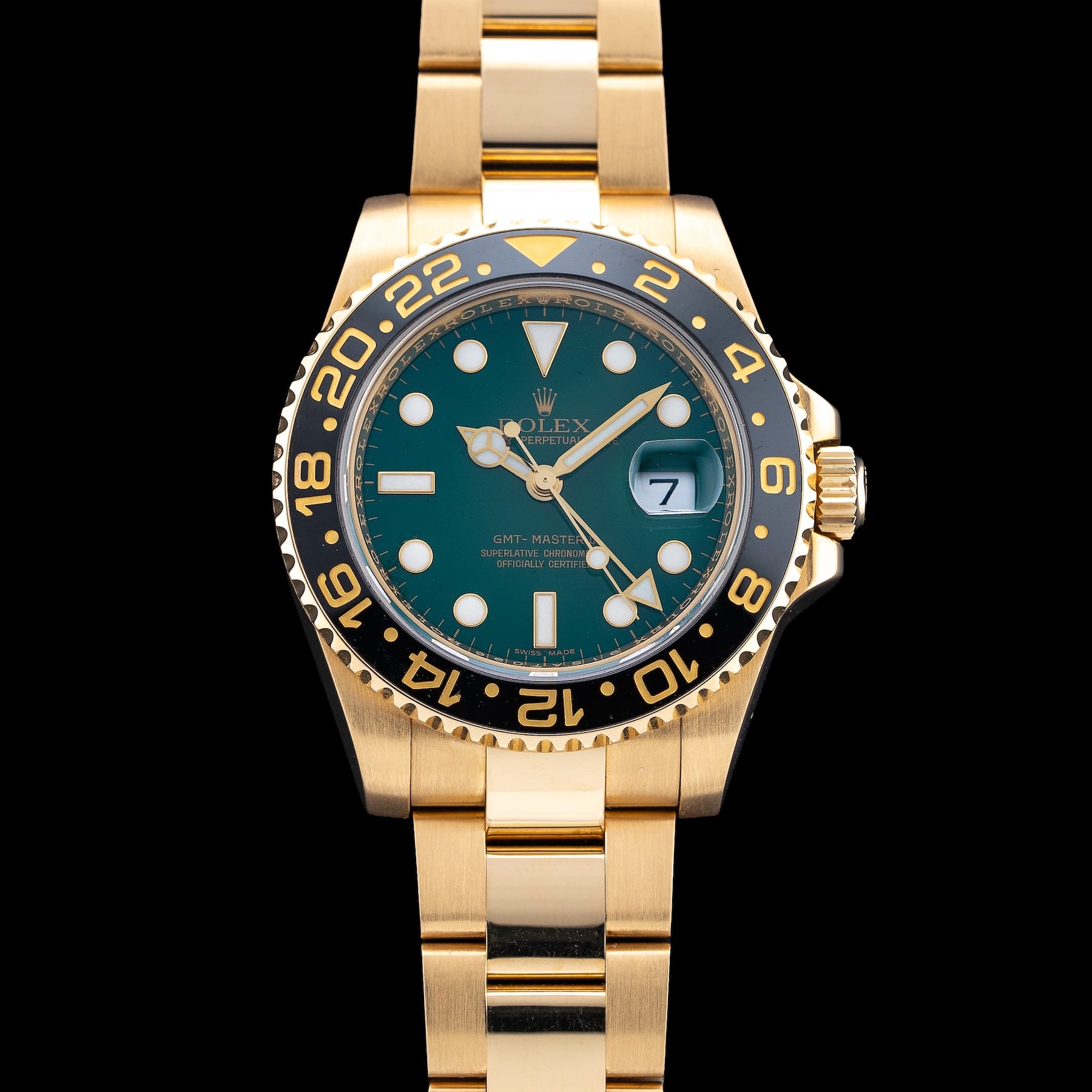 Rolex 116718LN GMT Master II Anniversary Green Dial