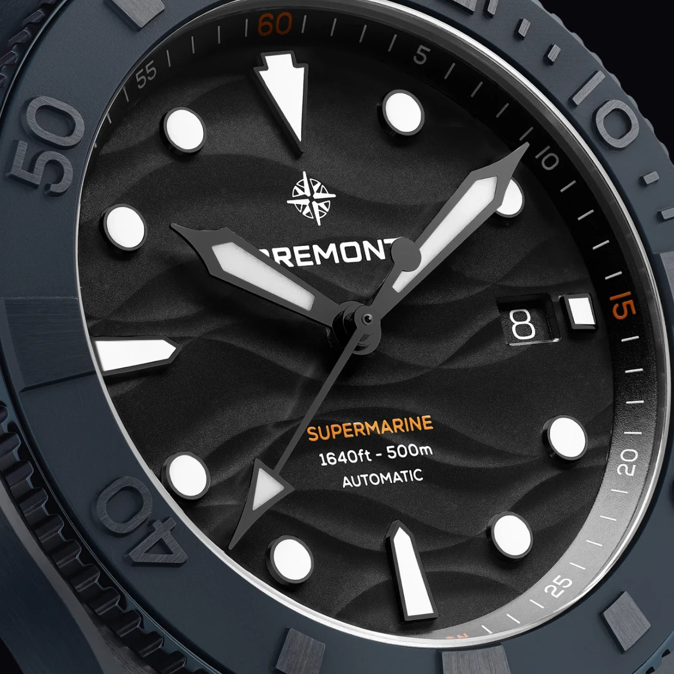 Bremont Supermarine Full Ceramic Deep Blue Leather Strap