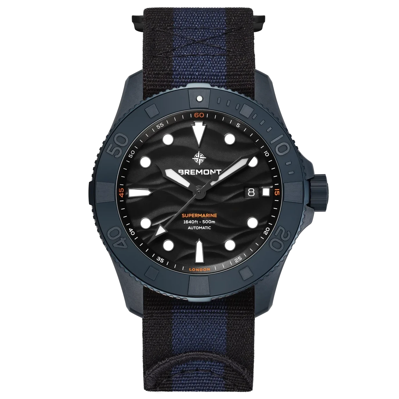 Bremont Supermarine Full Ceramic Deep Blue NATO Strap