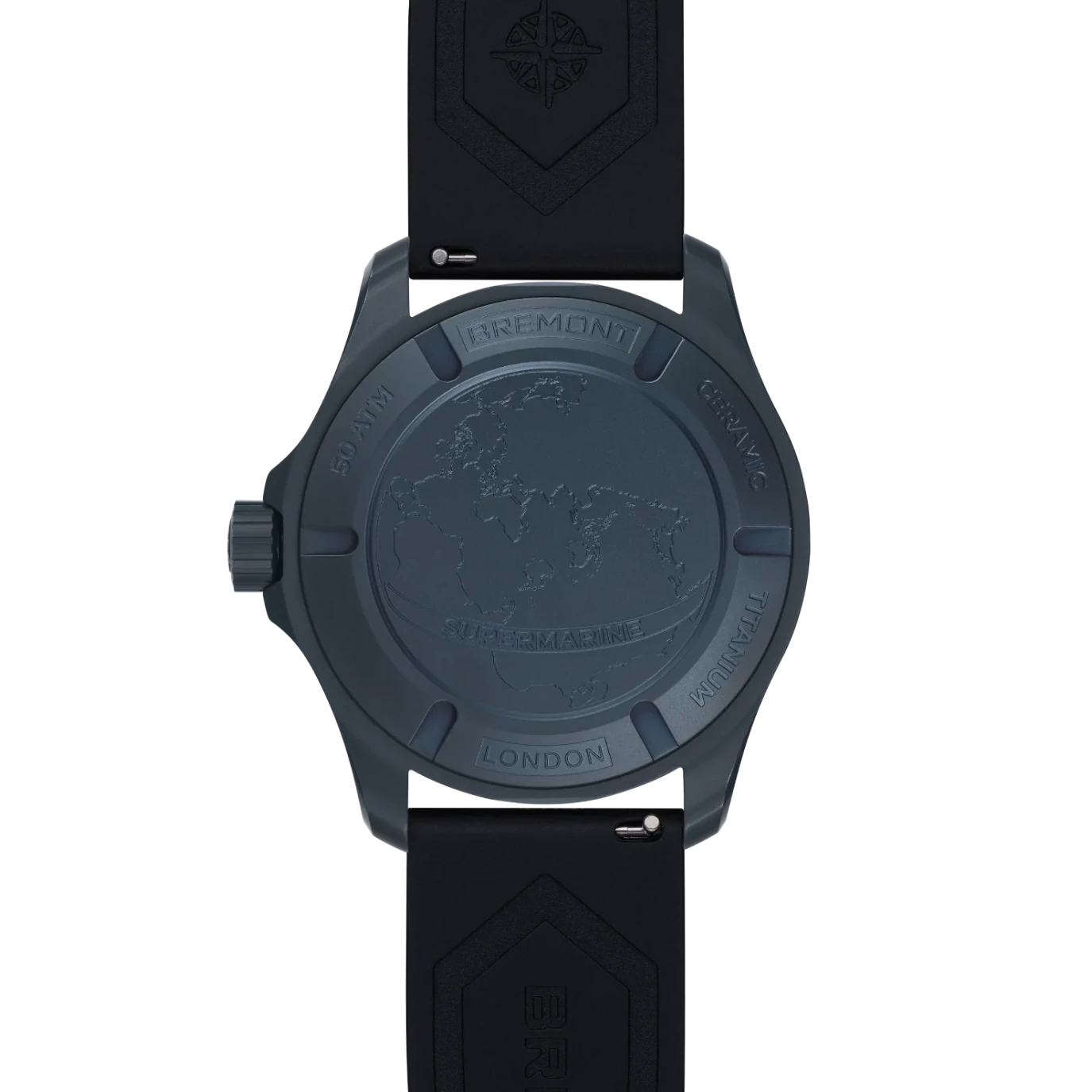 Bremont Supermarine Full Ceramic Deep Blue Rubber Strap