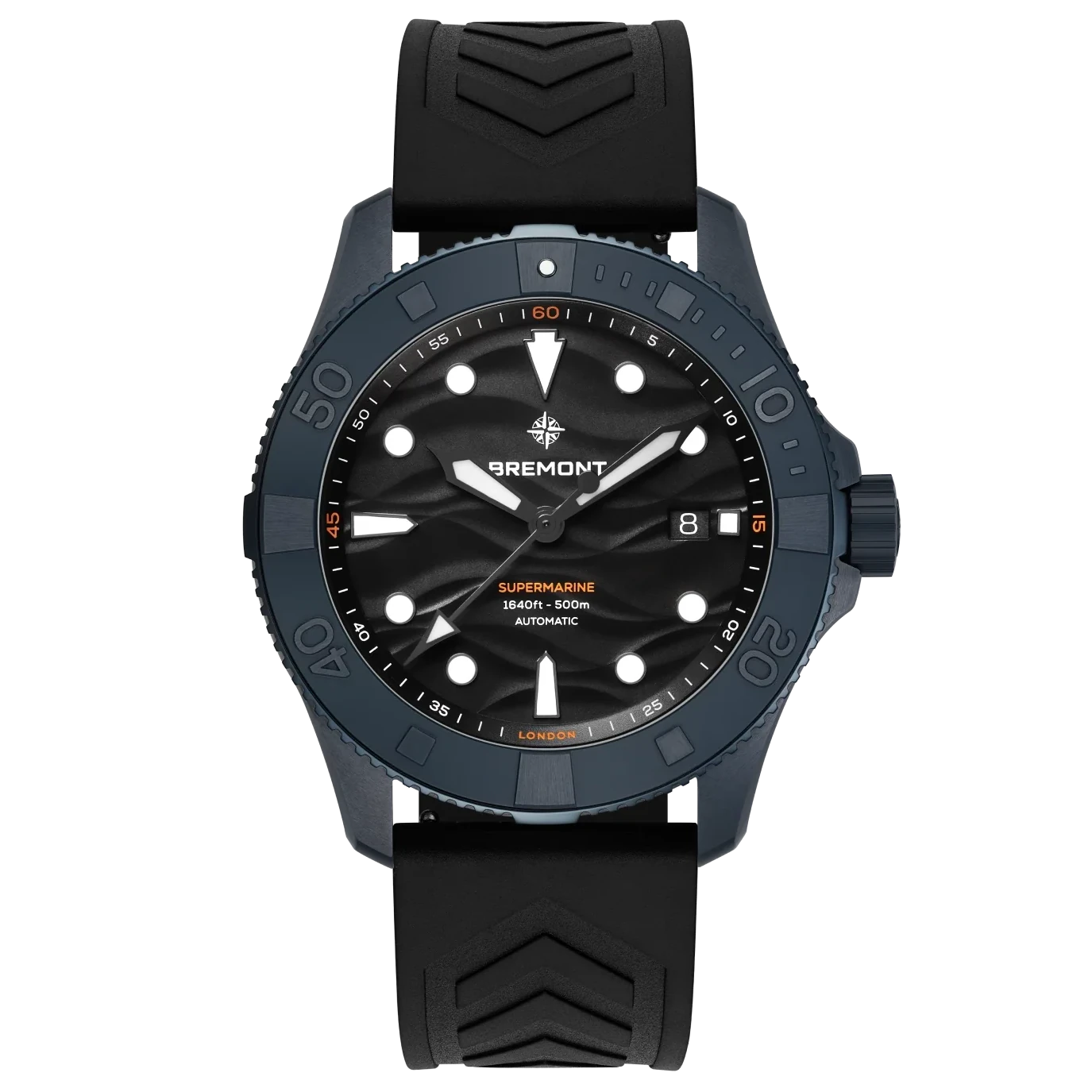 Bremont Supermarine Full Ceramic Deep Blue Rubber Strap