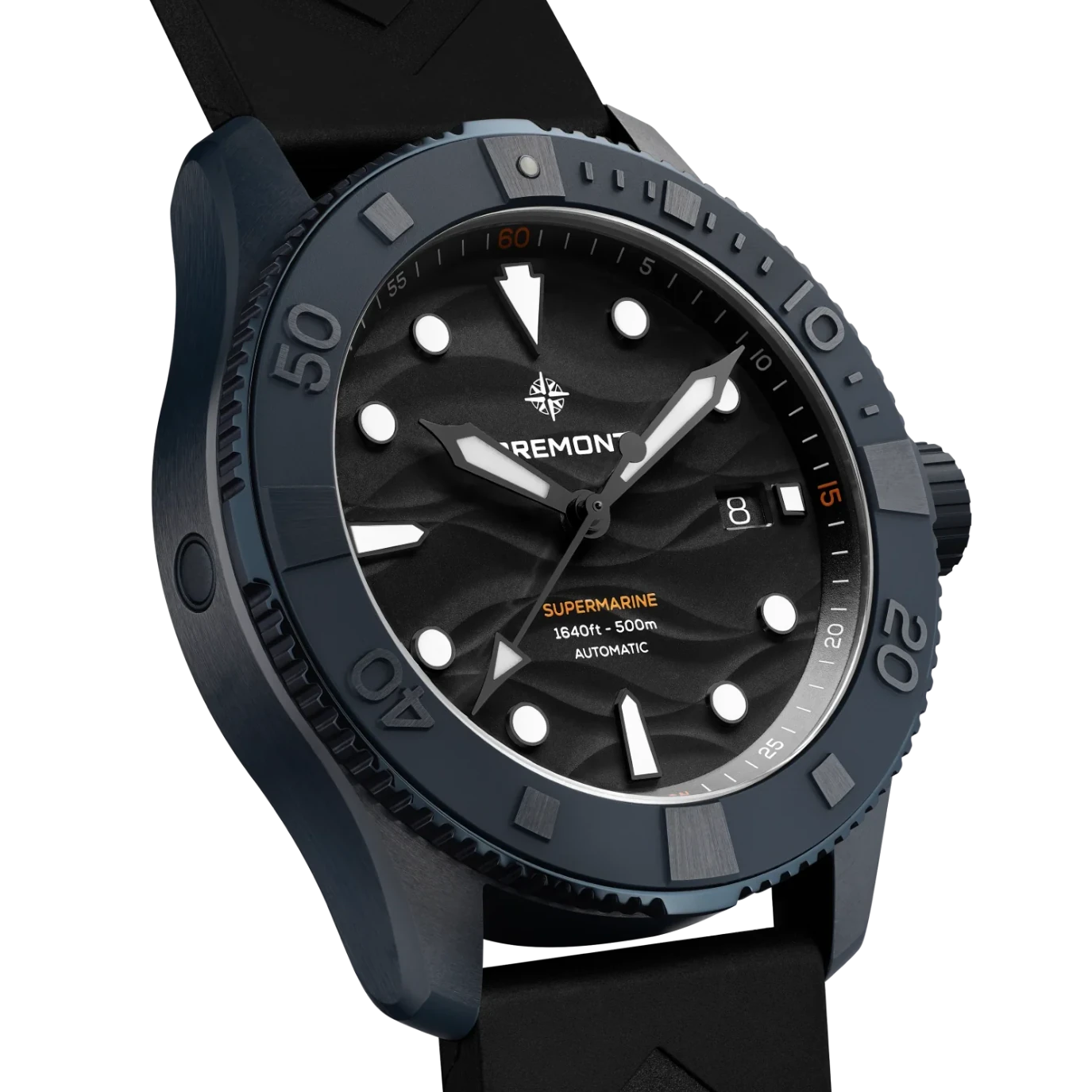 Bremont Supermarine Full Ceramic Deep Blue Rubber Strap