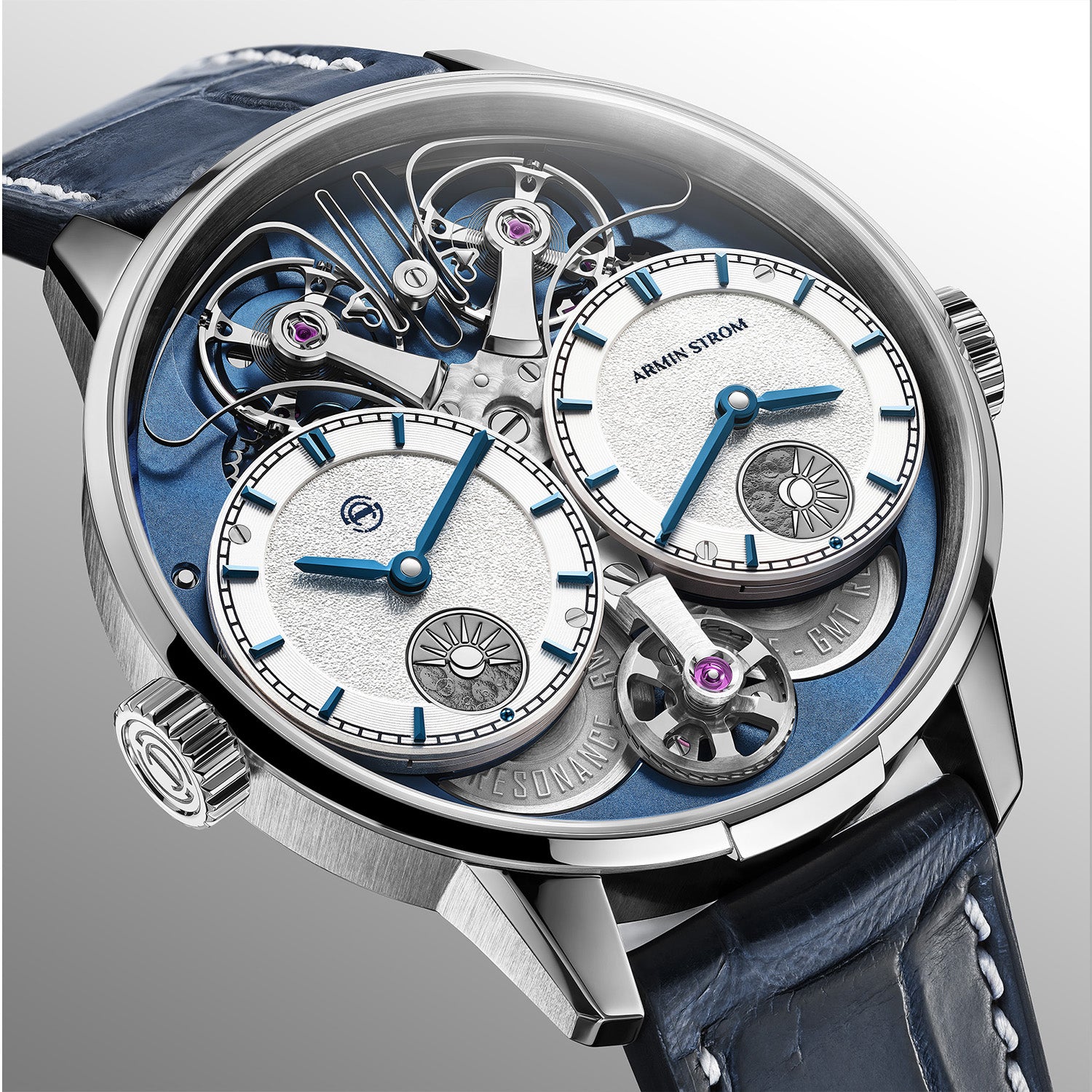 Armin Strom Dual Time GMT Resonance Manufacture Edition Blue ST26-DT.60