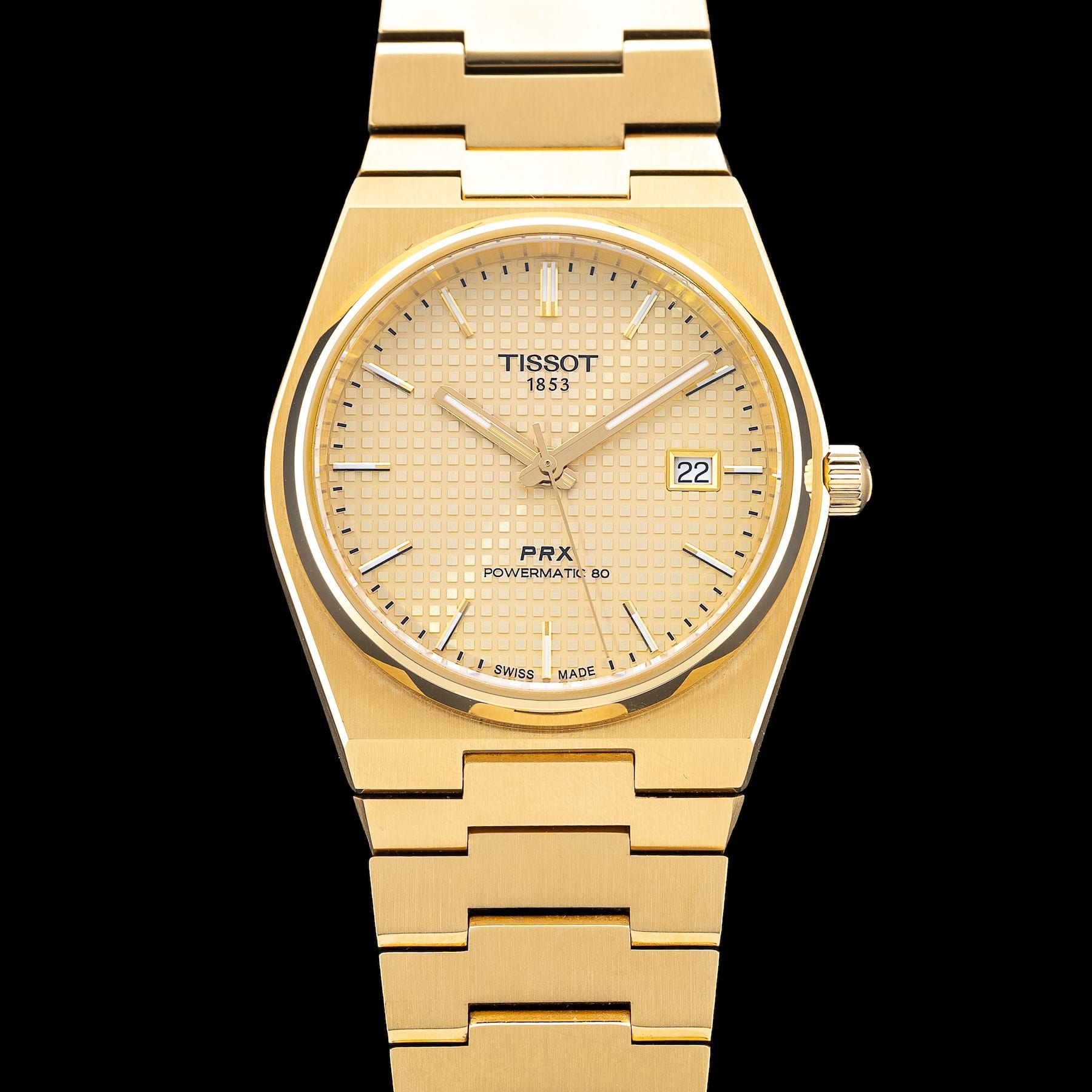 Tissot T137.407.33.021.00 PRX 40mm Auto Gold Dial
