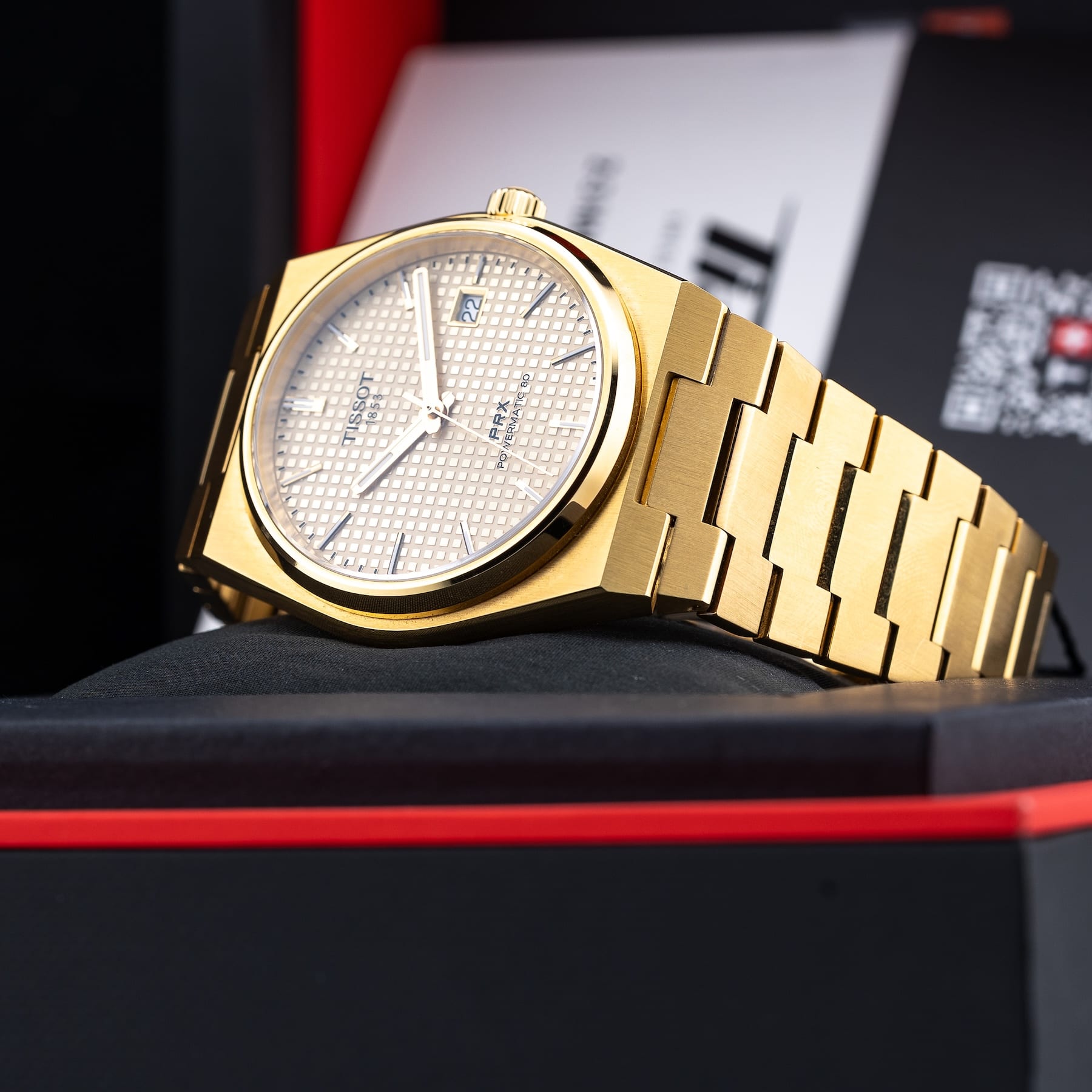 Tissot T137.407.33.021.00 PRX 40mm Auto Gold Dial
