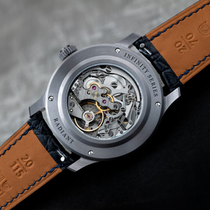 J.N. Shapiro Infinity Tantalum Meteorite Dial