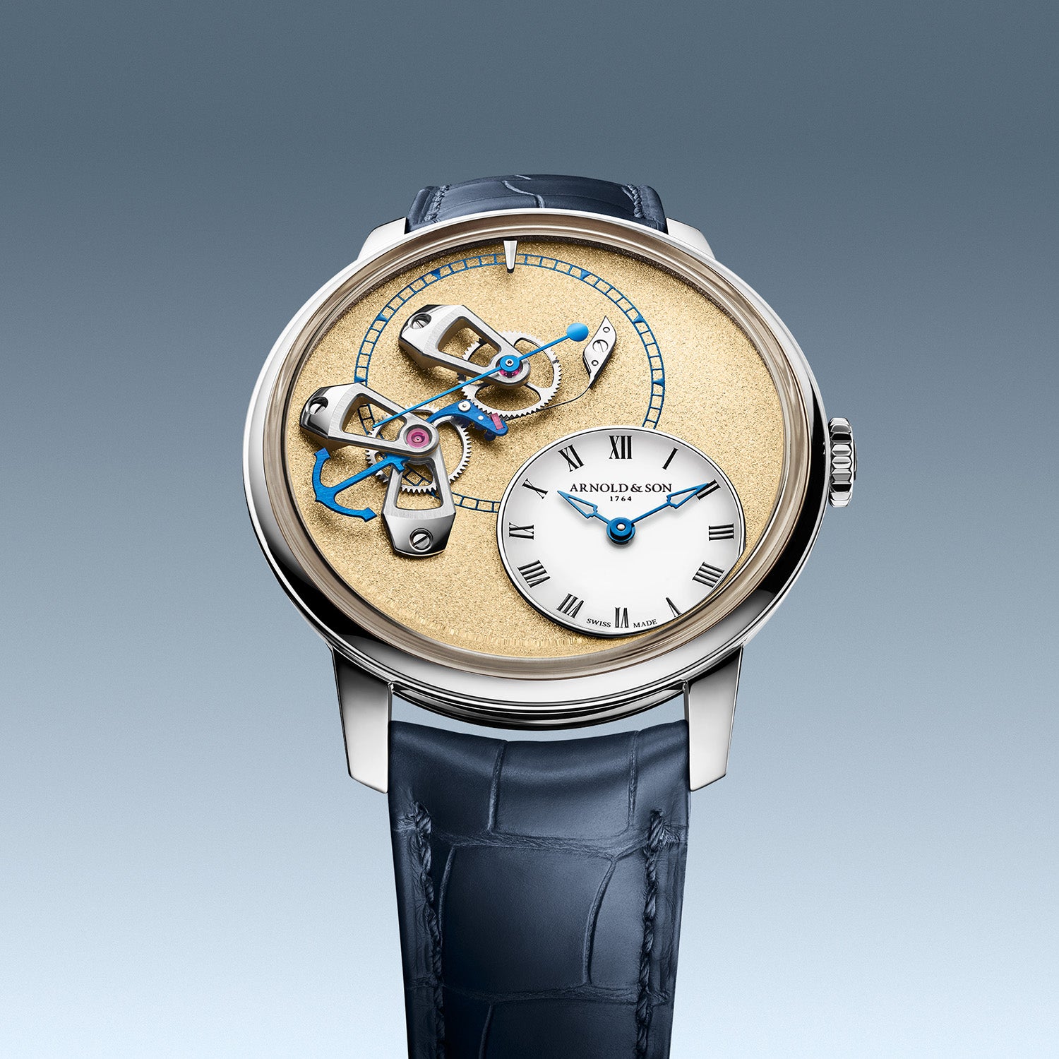 Arnold & Son DSTB Platinum 42 Kingsand Dial 1ATCX.H01A.C0263X