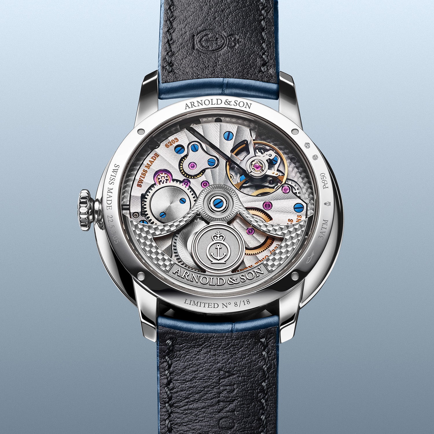 Arnold & Son DSTB Platinum 42 Kingsand Dial 1ATCX.H01A.C0263X