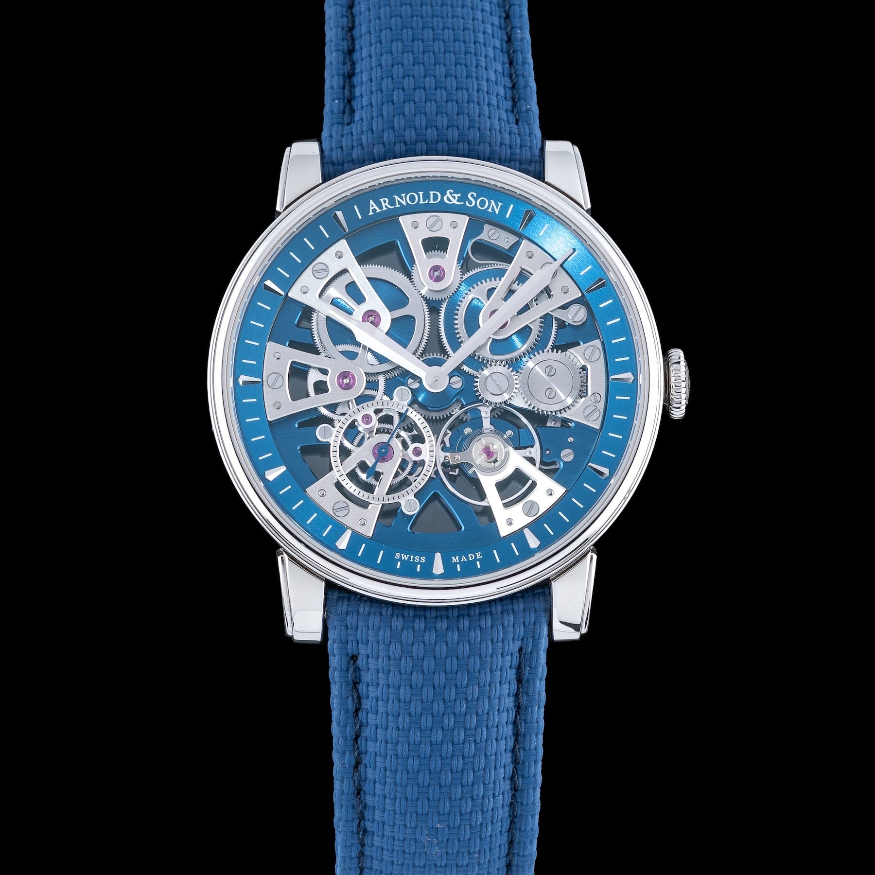 Arnold & Son Nebula 41.5mm on Strap 1NEAS.U01A.K002S