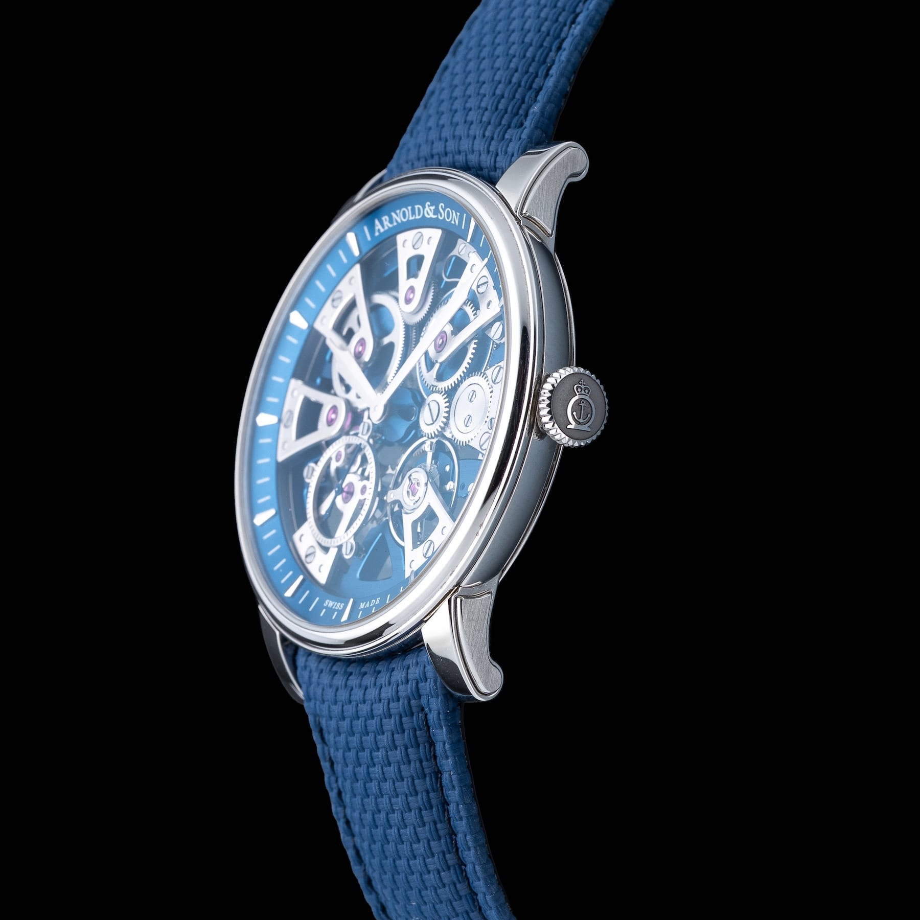 Arnold & Son Nebula 41.5mm on Strap 1NEAS.U01A.K002S