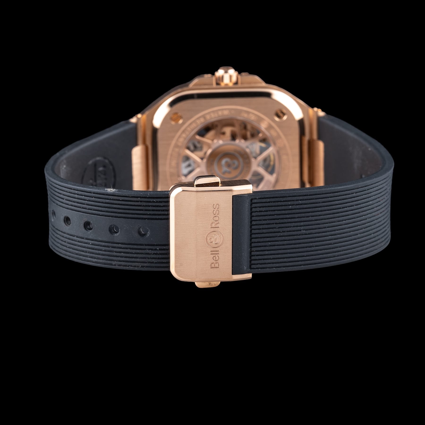 Bell & Ross BR 05 Skeleton Gold on Strap BR05A-PG-SK-PG/SRB