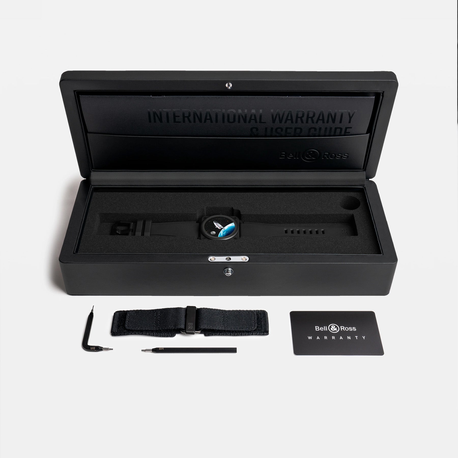 Bell & Ross BR03 Space Mission Ceramic on Rubber Strap BR03A-SPM-CE/SRB
