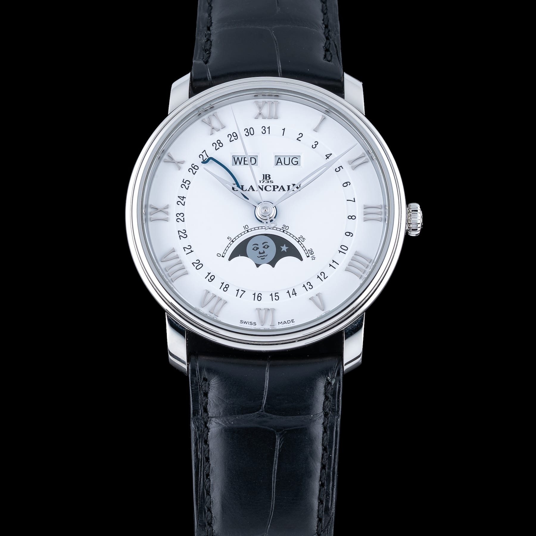 Blancpain 6654 1127 55B Villeret Quantième Complet Phases de Lune