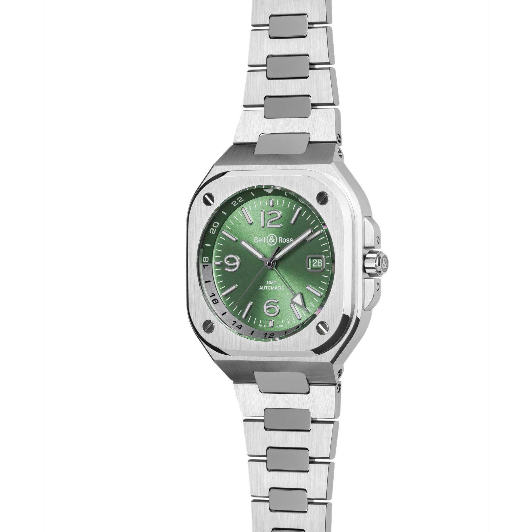 Bell & Ross BR-05 GMT Green Steel BR05G-GN-ST/SST