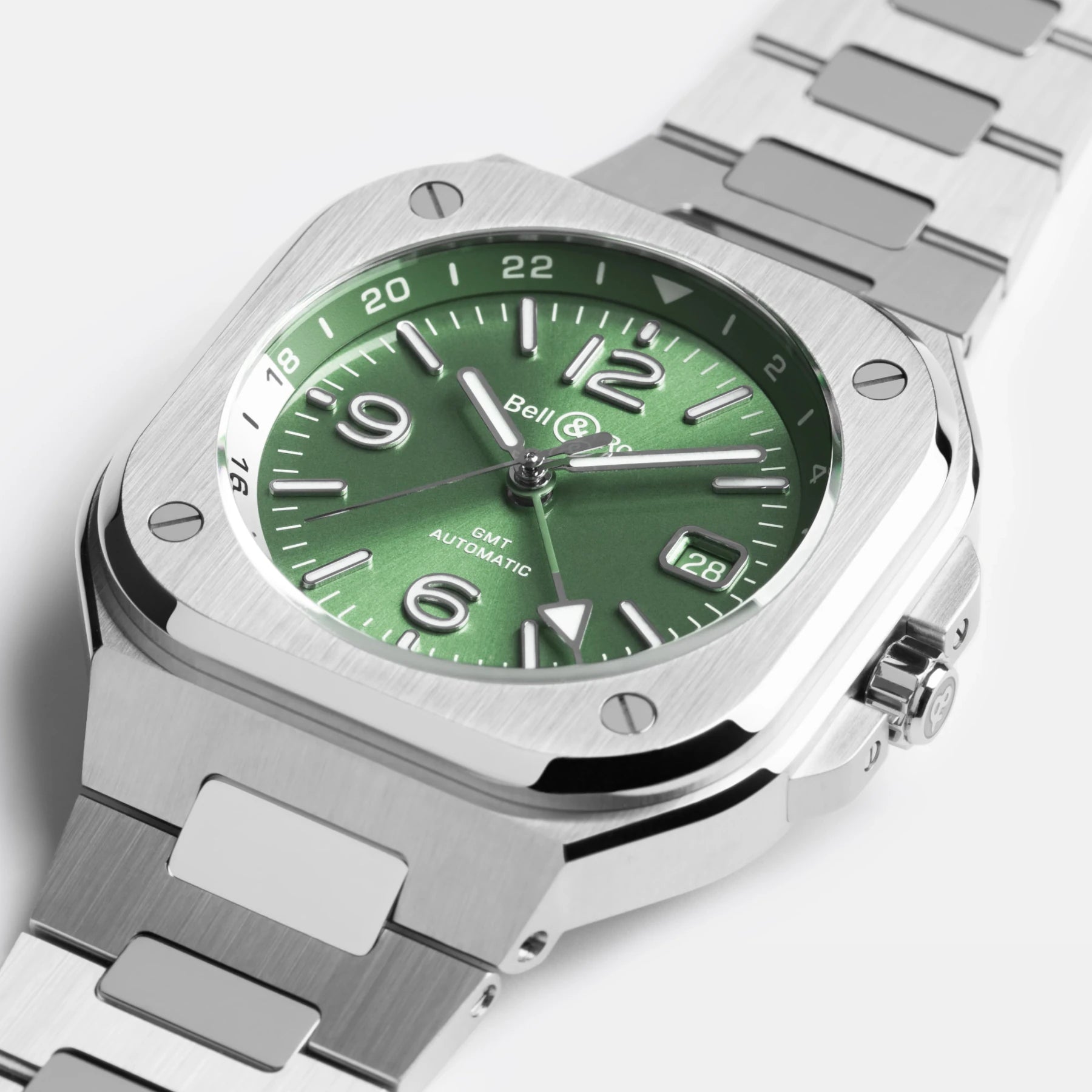 Bell & Ross BR-05 GMT Green Steel BR05G-GN-ST/SST