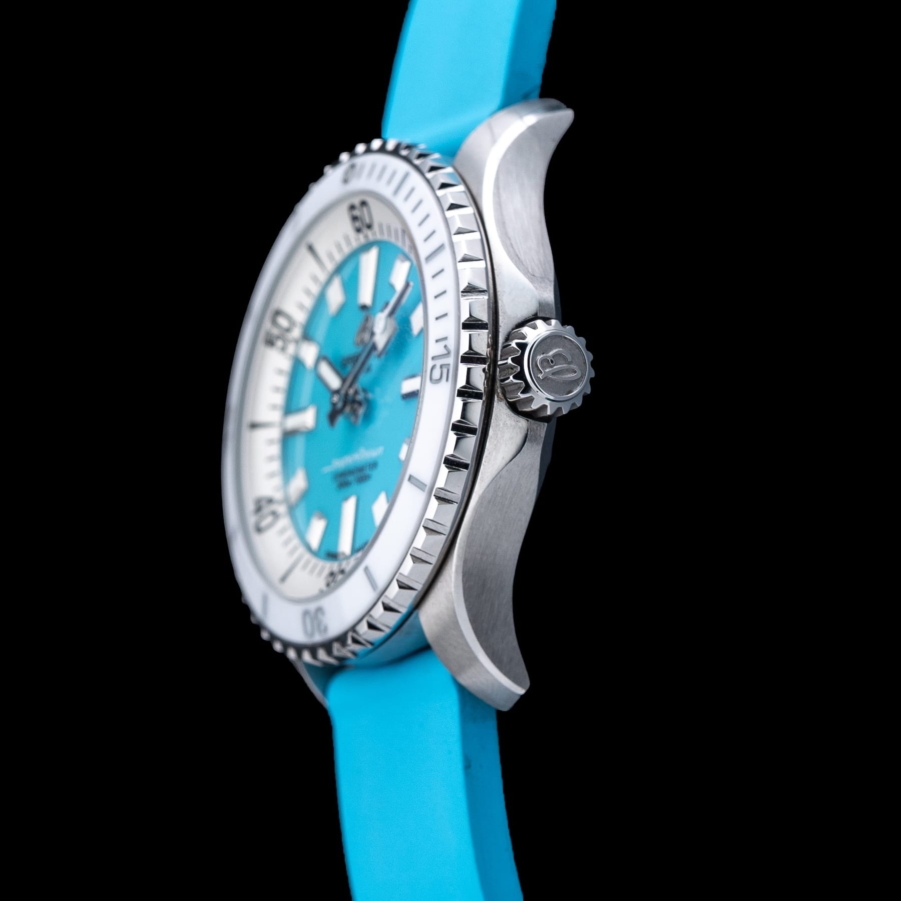 Breitling A17377211C1A1 Superocean Automatic 36 Turquoise Rubber Strap