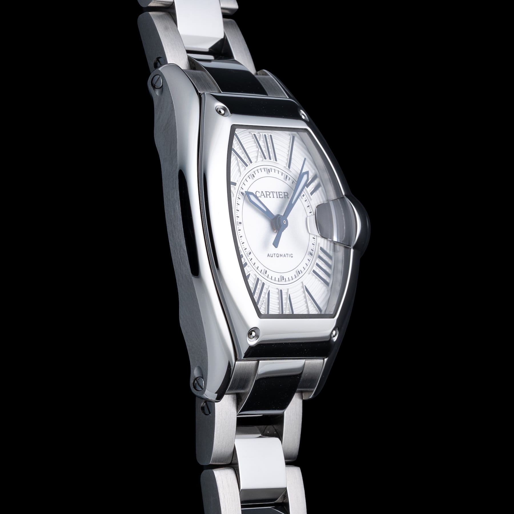 Cartier Roadster Steel White Dial 38mm WSRD0020