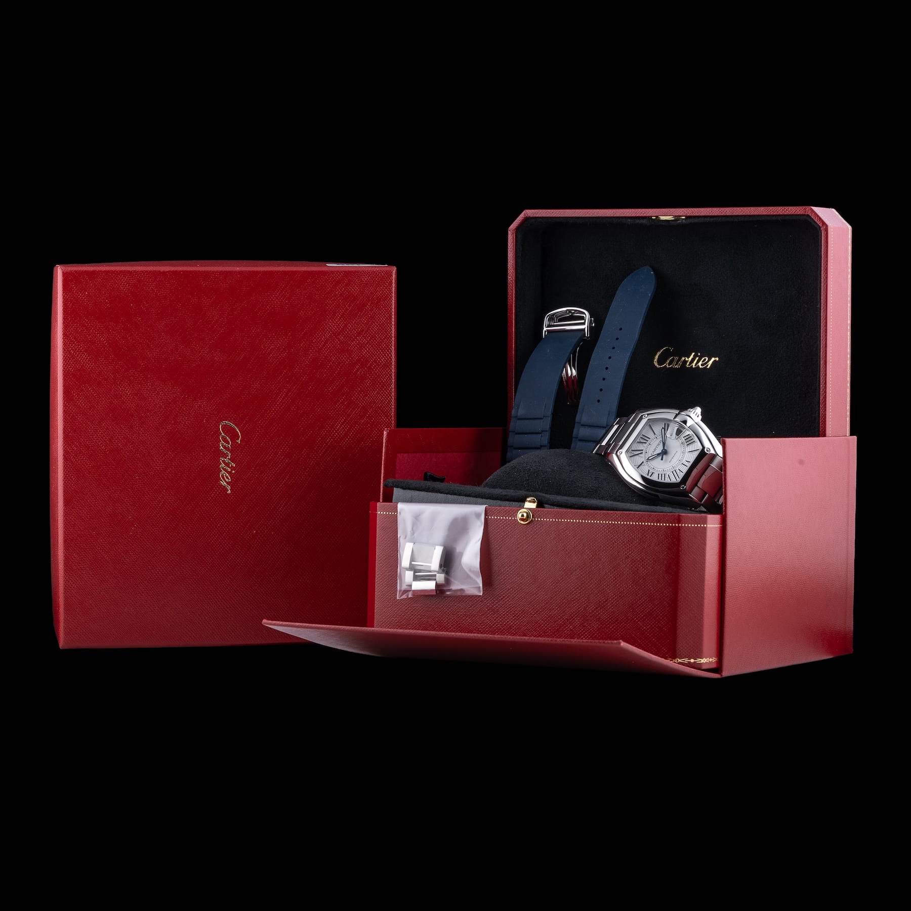 Cartier Roadster Steel White Dial 38mm WSRD0020
