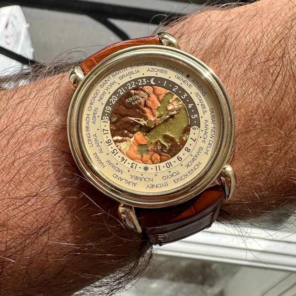 Andersen Genève Communication 45 Gold Worldtimer