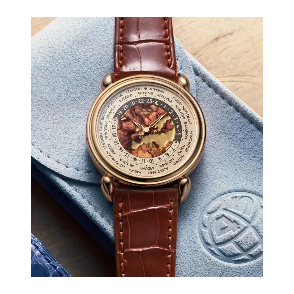Andersen Genève Communication 45 Gold Worldtimer