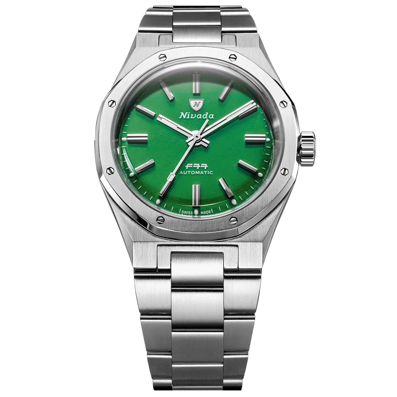 Nivada Grenchen F77 MK2 Jade 100 Years 38mm 68055A77
