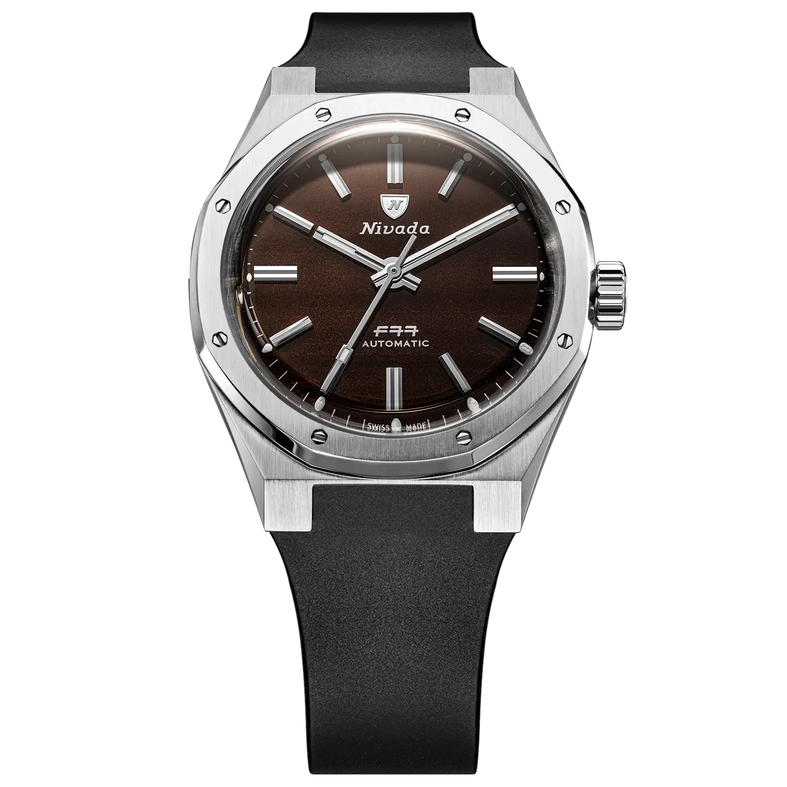 Nivada Grenchen F77 MK2 Smoky Quartz 100 Years 38mm 68060A77