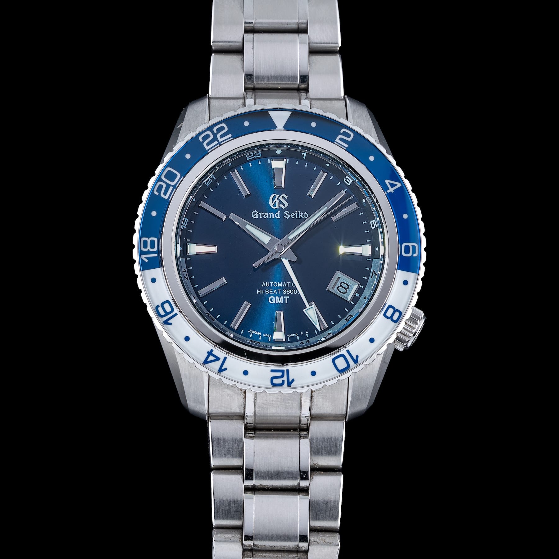 Grand Seiko SBGJ237 Sport GMT Hi-Beat Blue and White