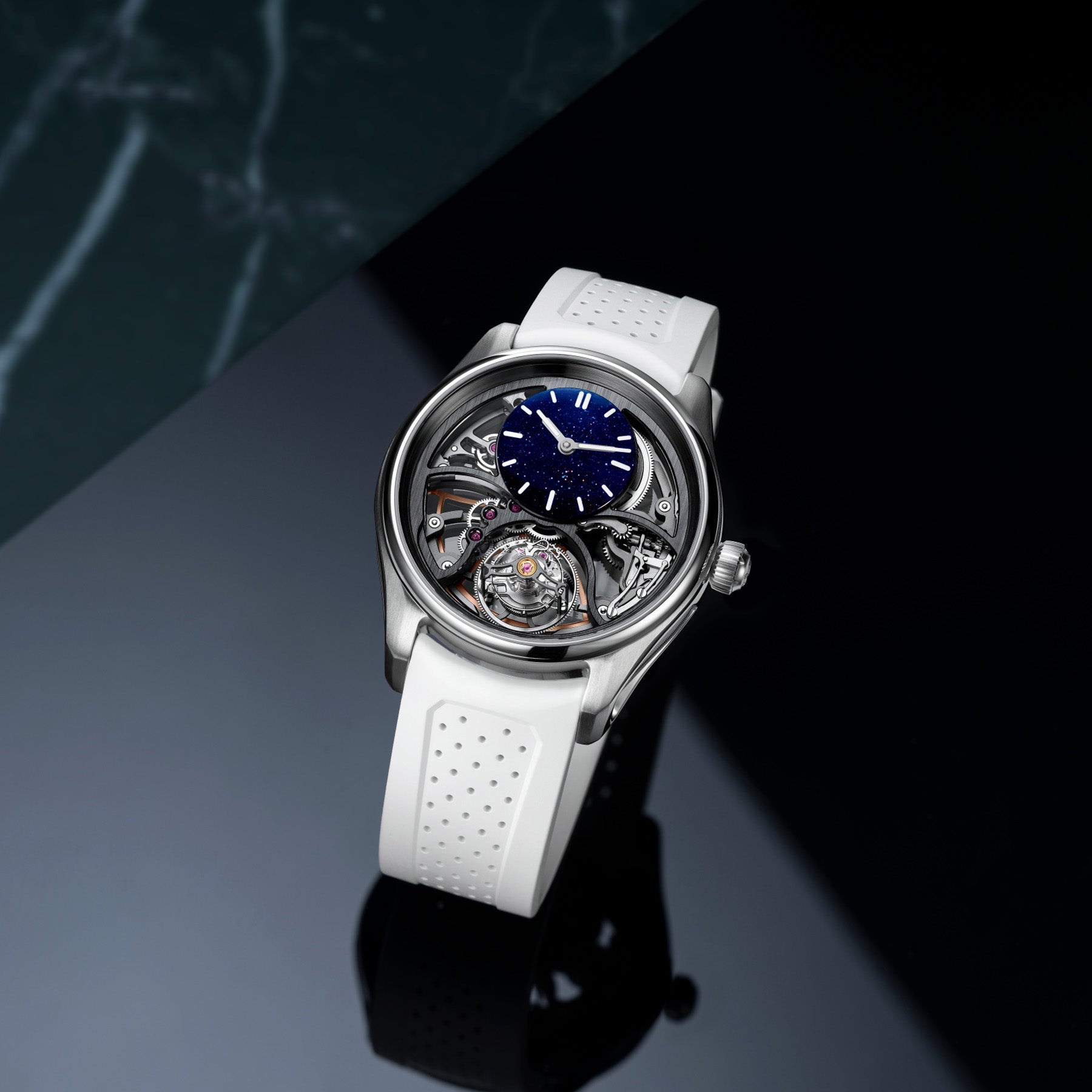 H. Moser & Cie. Pioneer Cylindrical Tourbillon Aventurine Saquon Barkley Edition 3811-1205