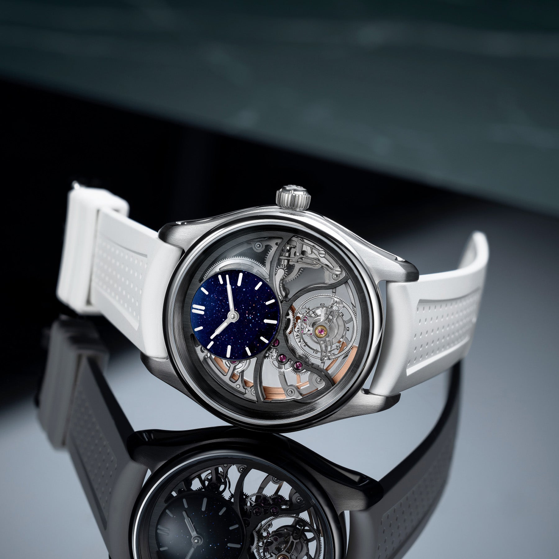 H. Moser & Cie. Pioneer Cylindrical Tourbillon Aventurine Saquon Barkley Edition 3811-1205