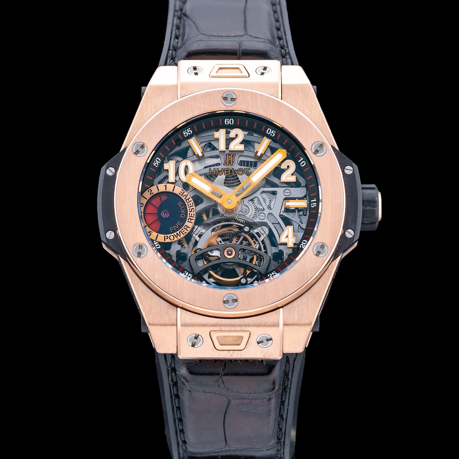 Hublot Big Bang Tourbillon Power Reserve 5 Days King Gold 45mm Watch 405.OX.0138.LR