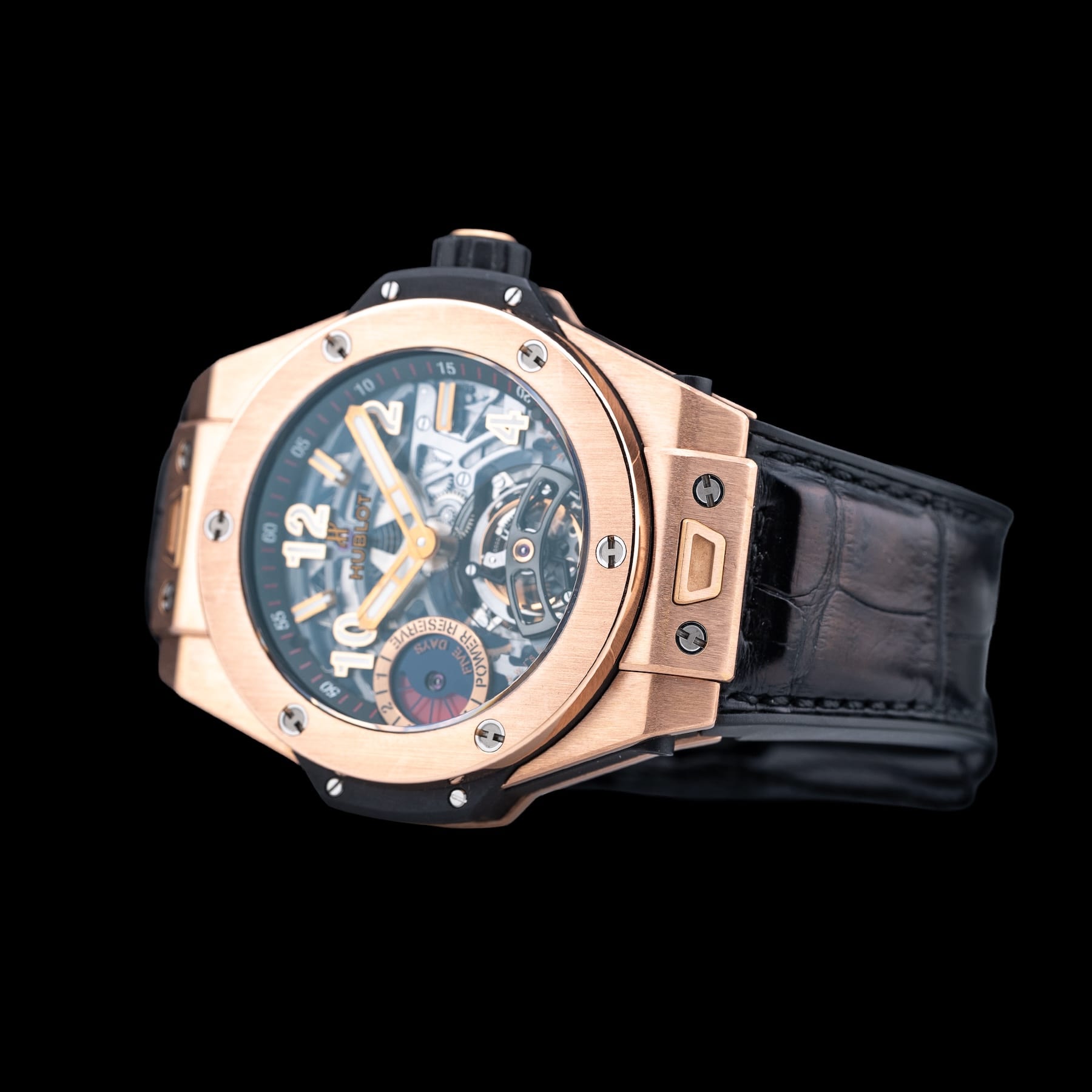 Hublot Big Bang Tourbillon Power Reserve 5 Days King Gold 45mm Watch 405.OX.0138.LR