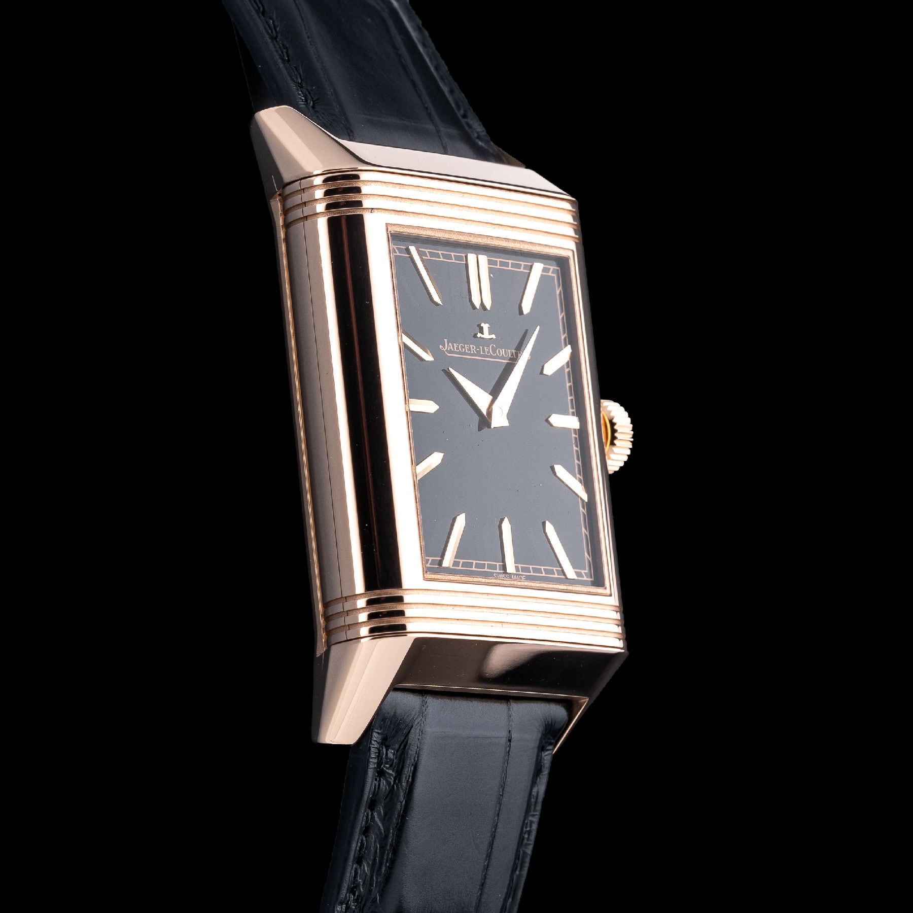 Jaeger LeCoultre reverso Chronograph Black Dial Q389257J