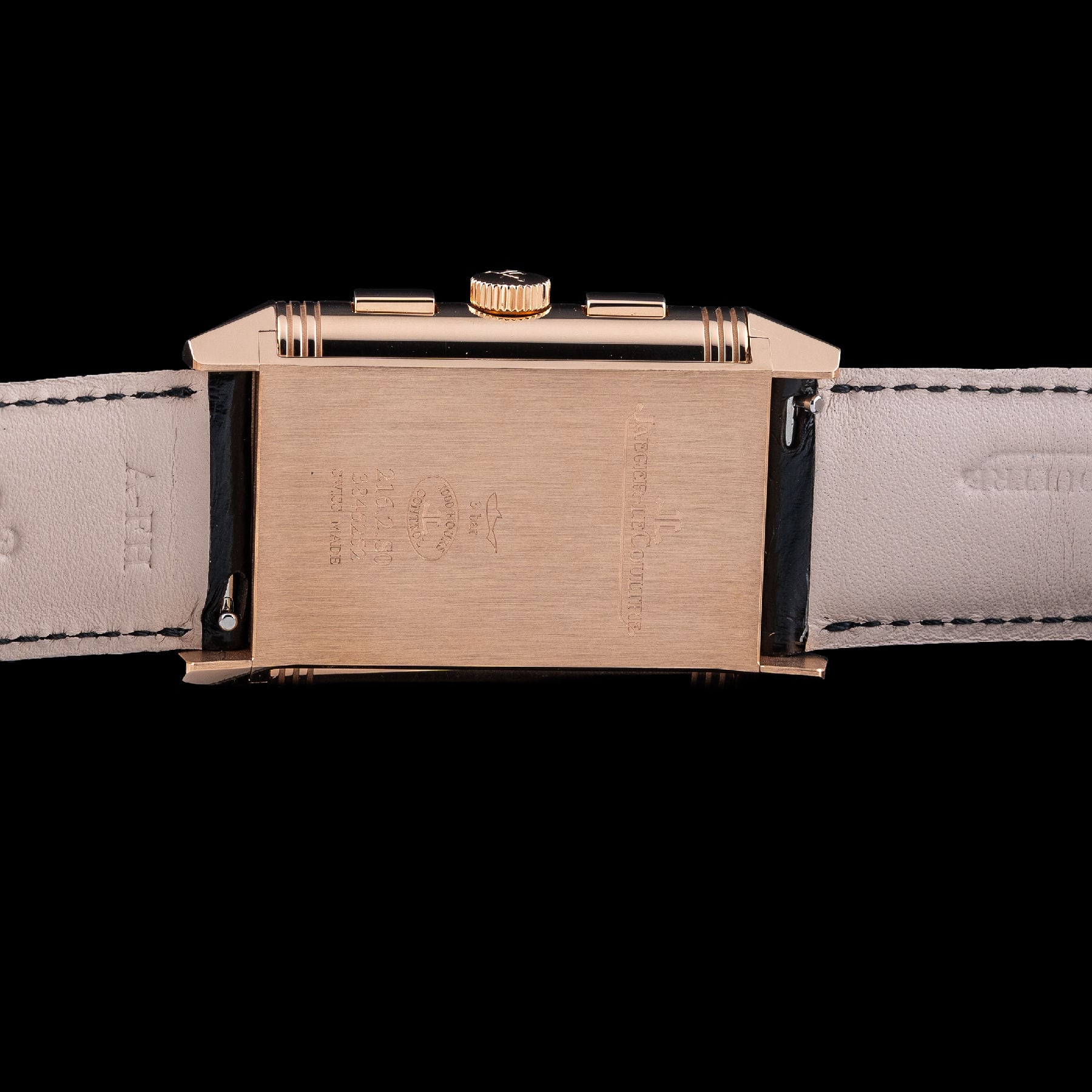 Jaeger LeCoultre reverso Chronograph Black Dial Q389257J