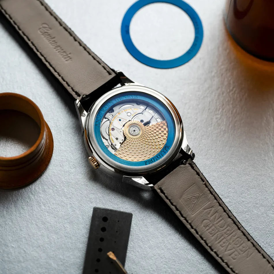 Andersen Genève Jumping Hours Black Jade Stone