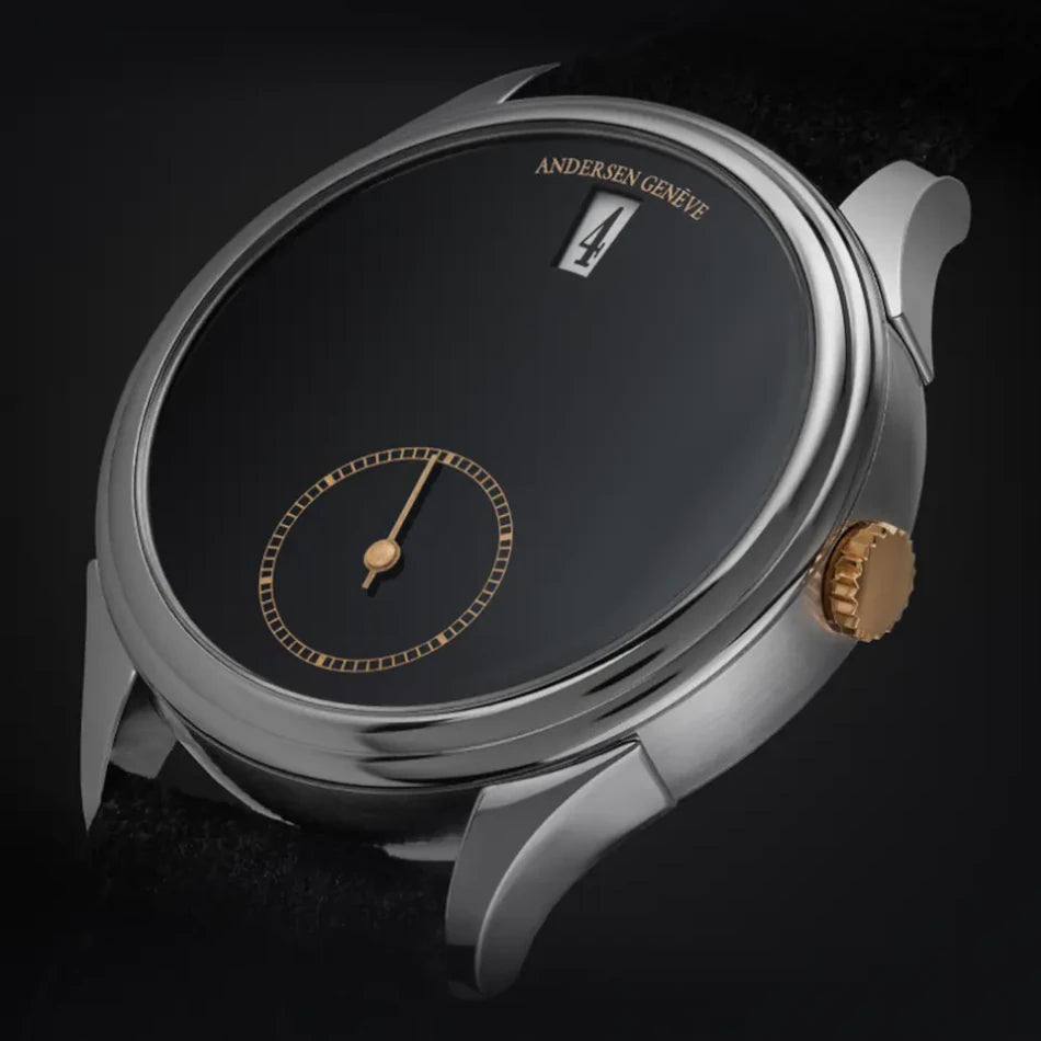 Andersen Genève Jumping Hours Black Jade Stone