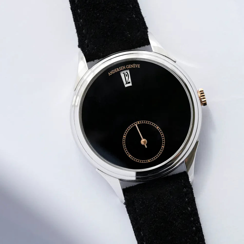 Andersen Genève Jumping Hours Black Jade Stone