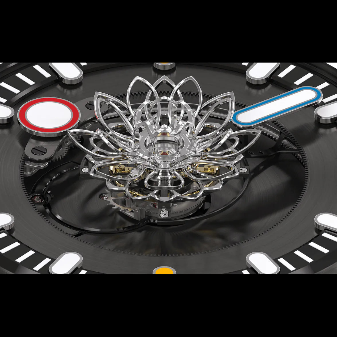 Marco Tedeschi Lotus Collector Set Black Titanium Central Tourbillon
