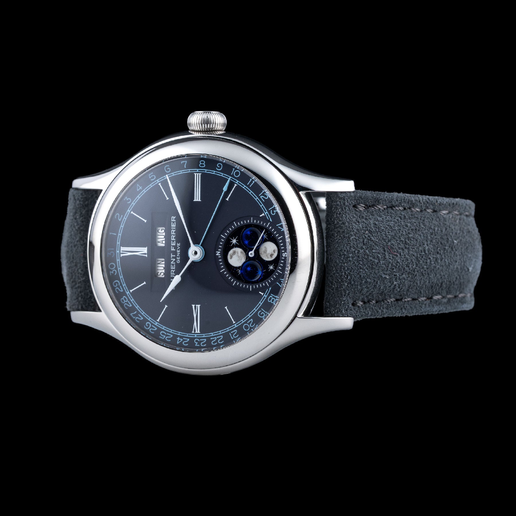 Laurent Ferrier LCF039.AC.C1WC Classic Moon SS Blue Dial