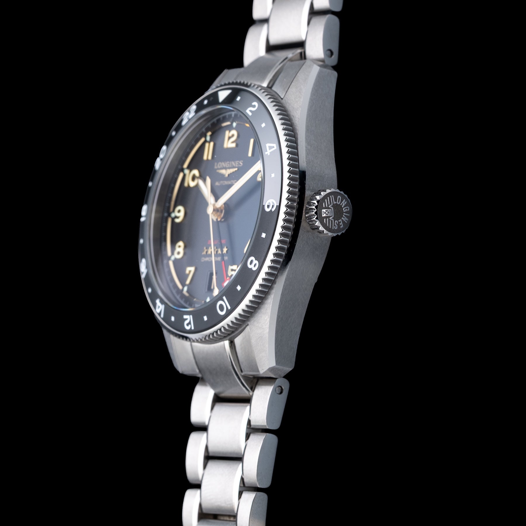 Longines L3.802.1.53.6 Spirit Anthracite Dial On Bracelet
