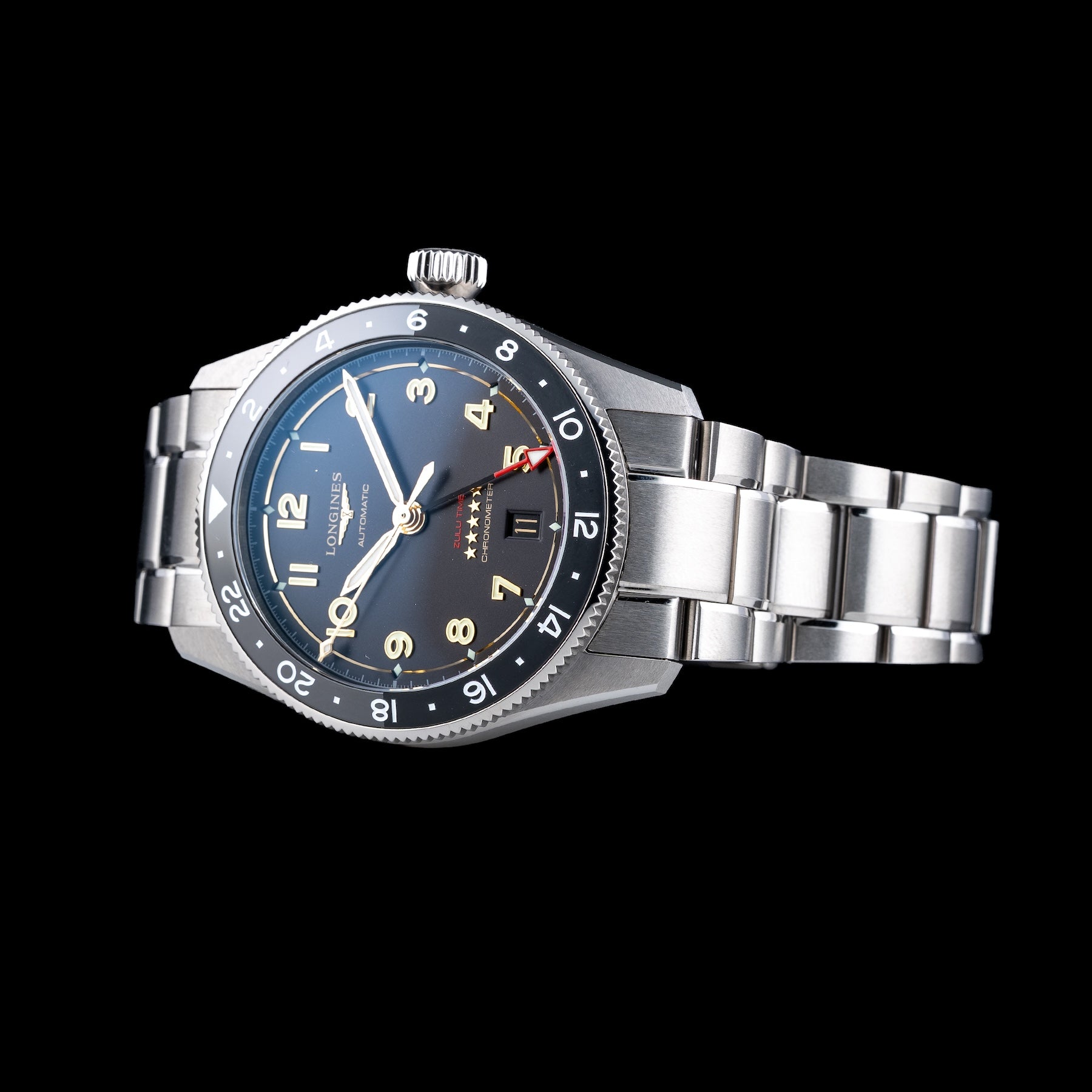 Longines L3.802.1.53.6 Spirit Anthracite Dial On Bracelet