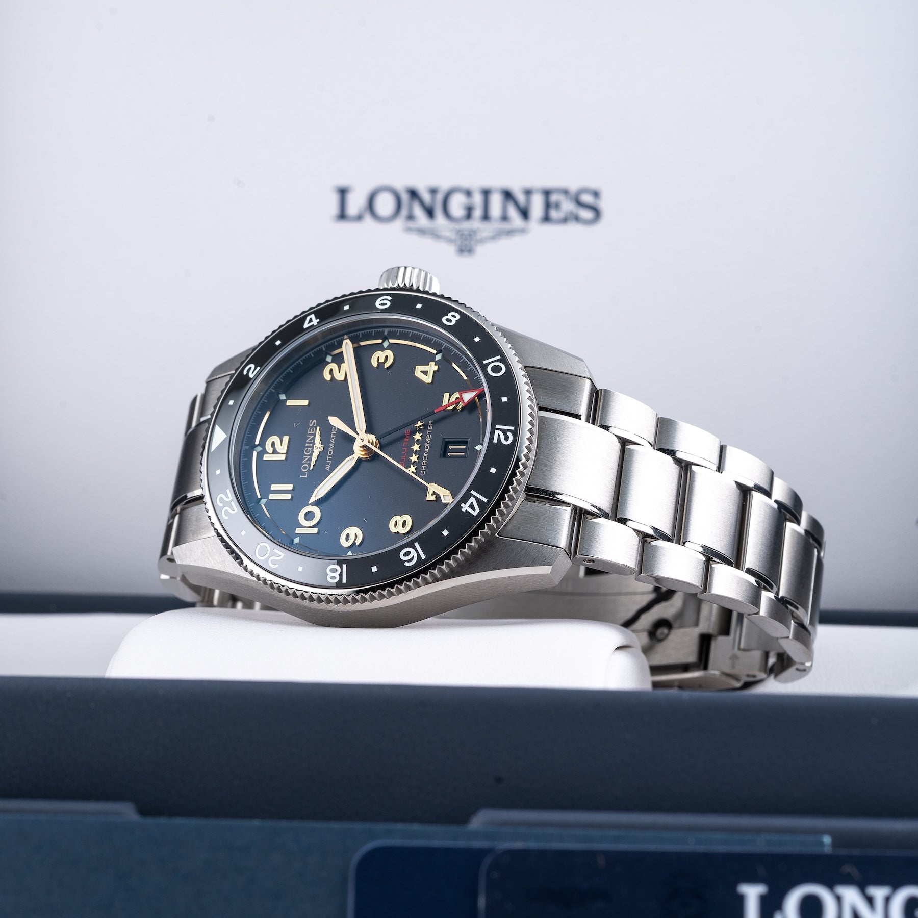 Longines L3.802.1.53.6 Spirit Anthracite Dial On Bracelet