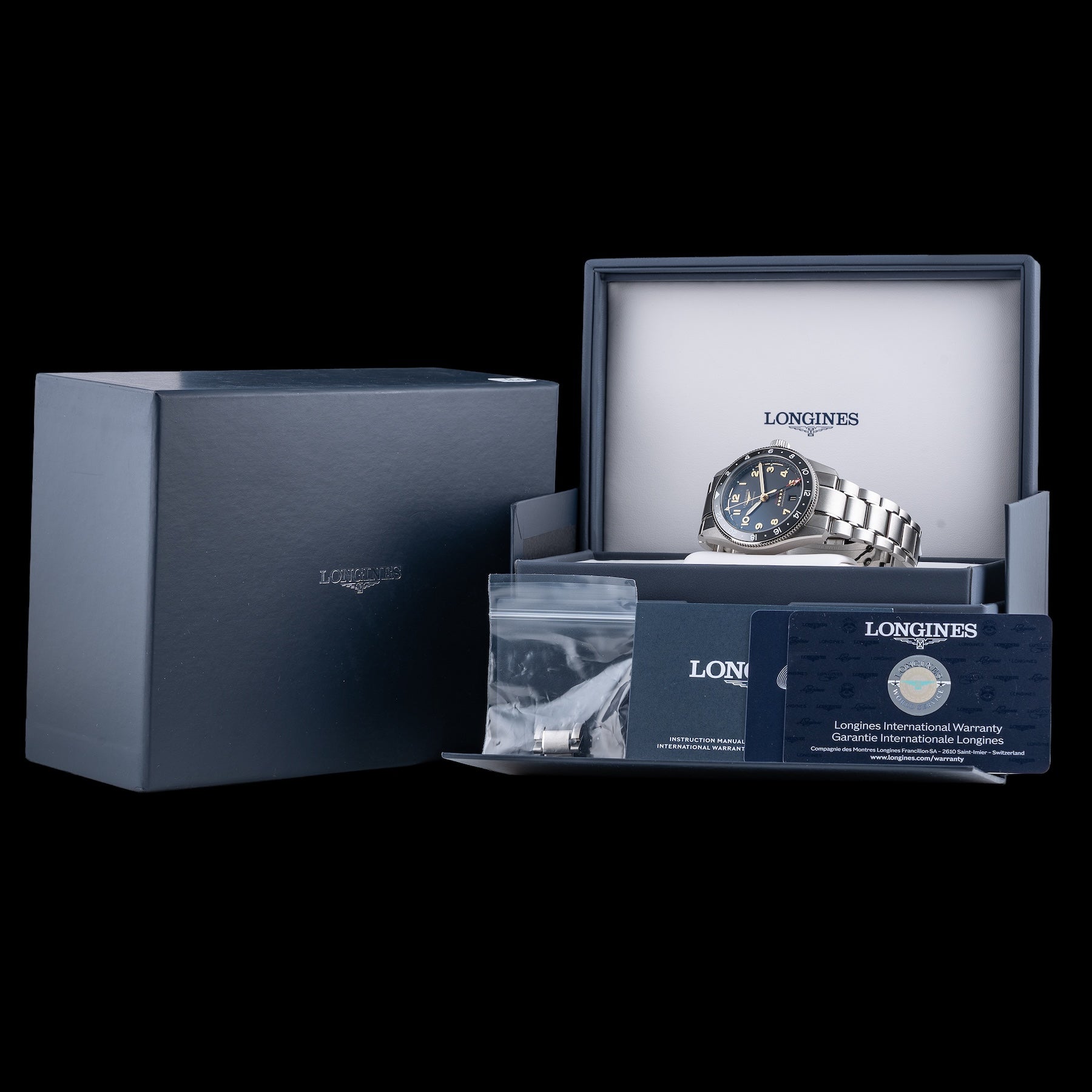 Longines L3.802.1.53.6 Spirit Anthracite Dial On Bracelet