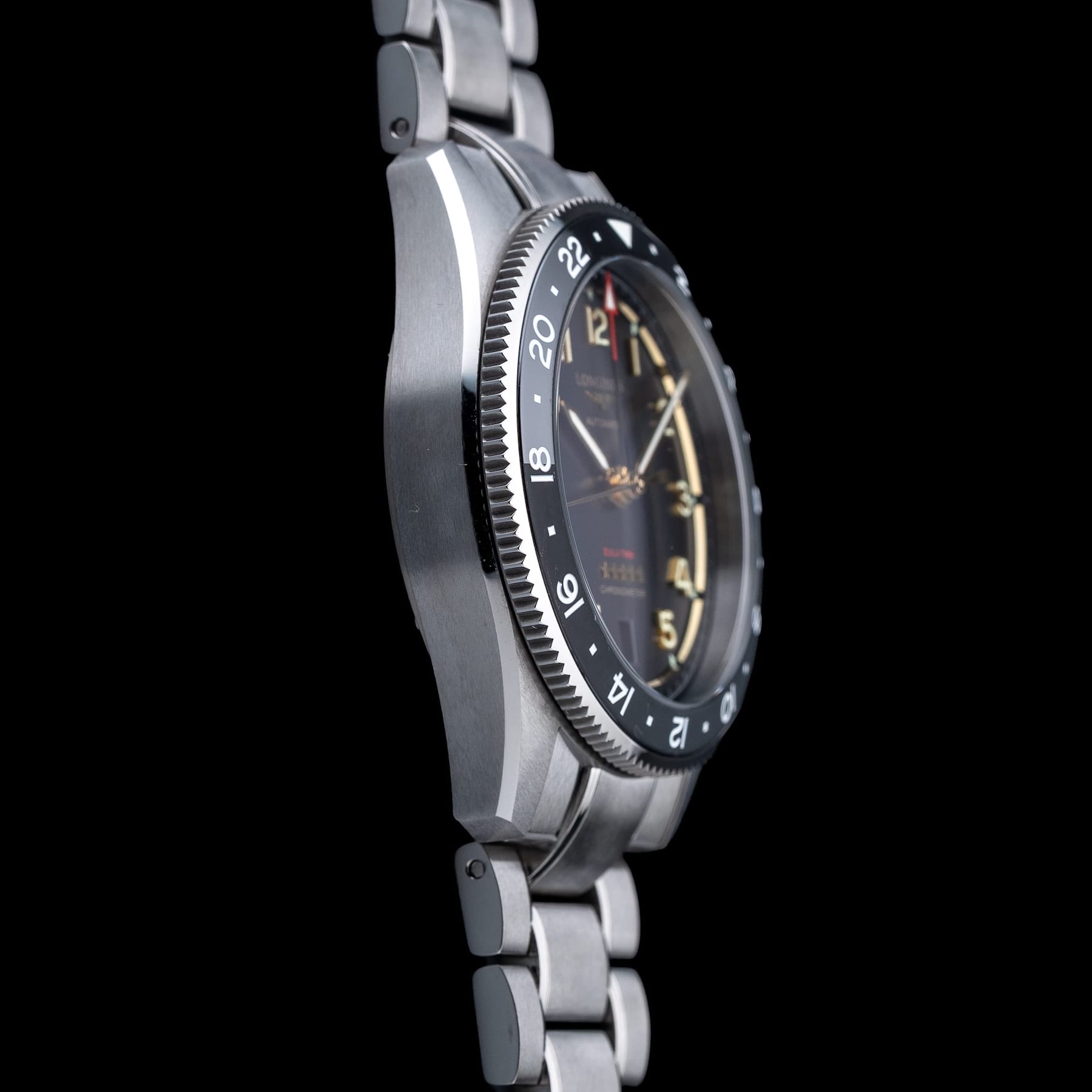 Longines L3.802.1.53.6 Spirit Anthracite Dial On Bracelet