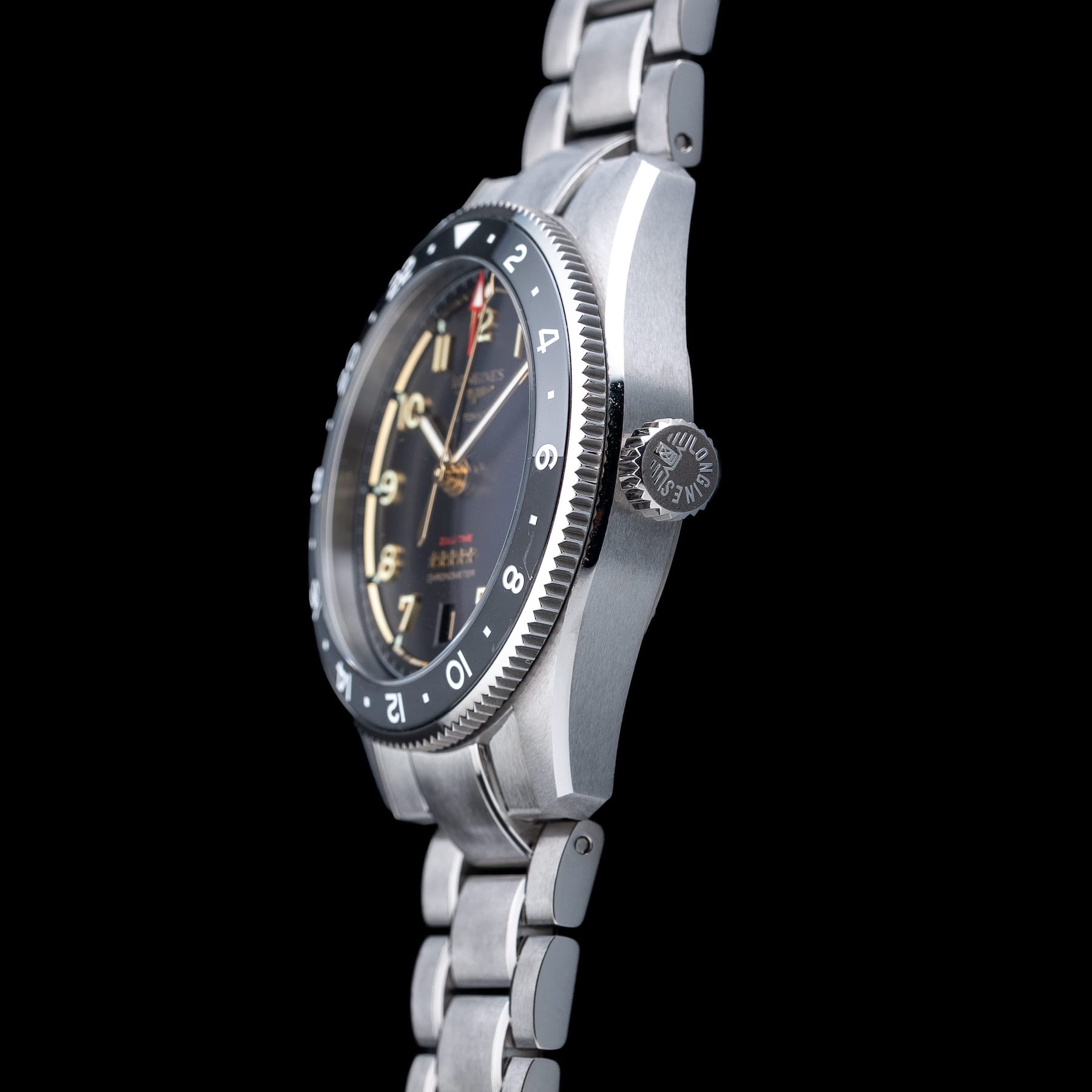 Longines L3.802.1.53.6 Spirit Anthracite Dial On Bracelet