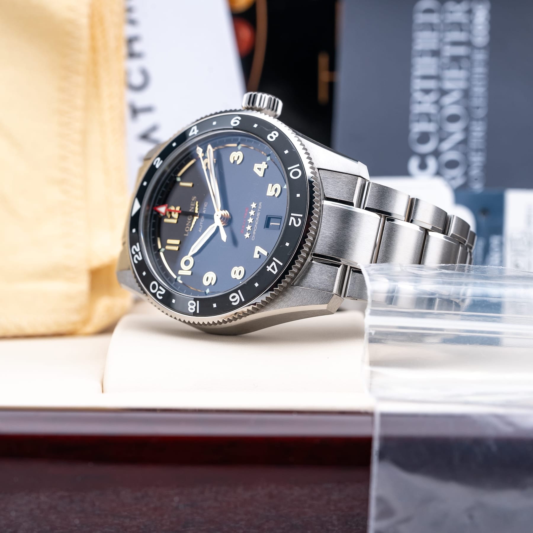 Longines L3.802.1.53.6 Spirit Anthracite Dial On Bracelet