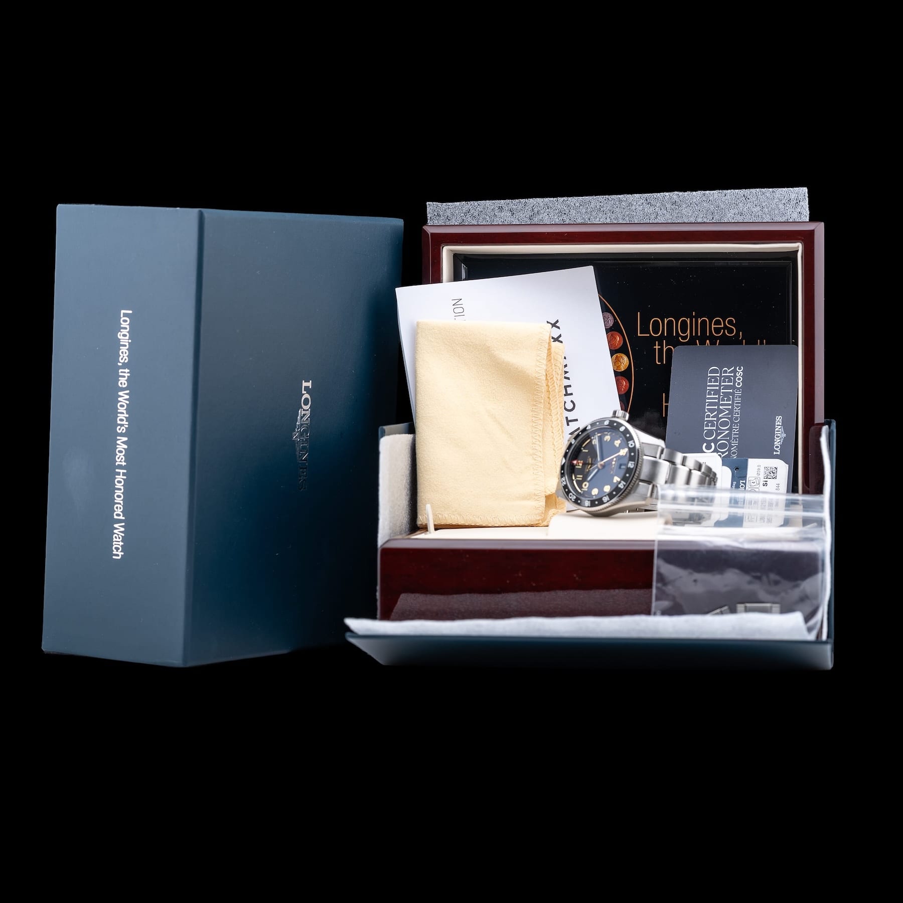 Longines L3.802.1.53.6 Spirit Anthracite Dial On Bracelet
