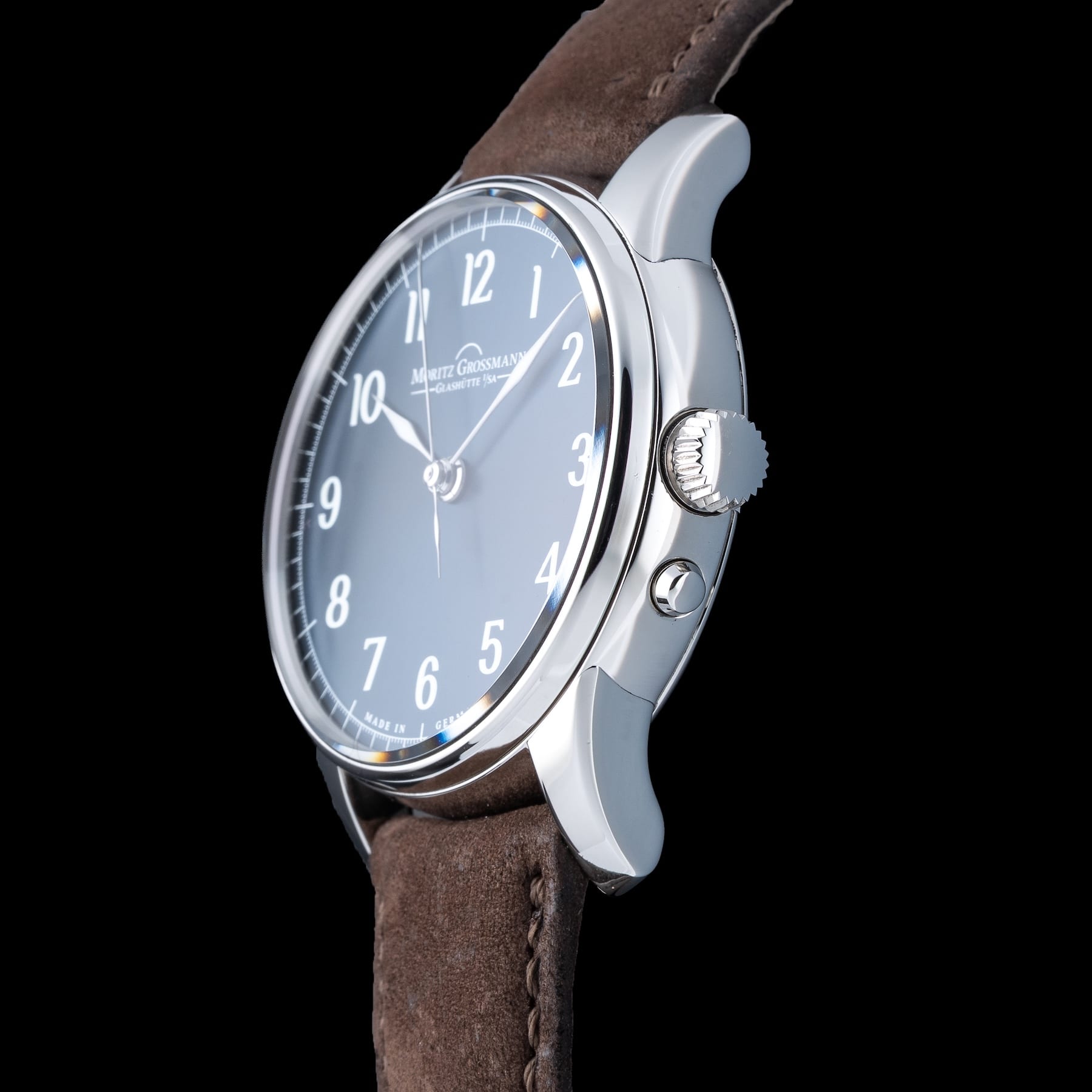 Moritz Grossmann Central Seconds Stainless Steel Blue MG-002909
