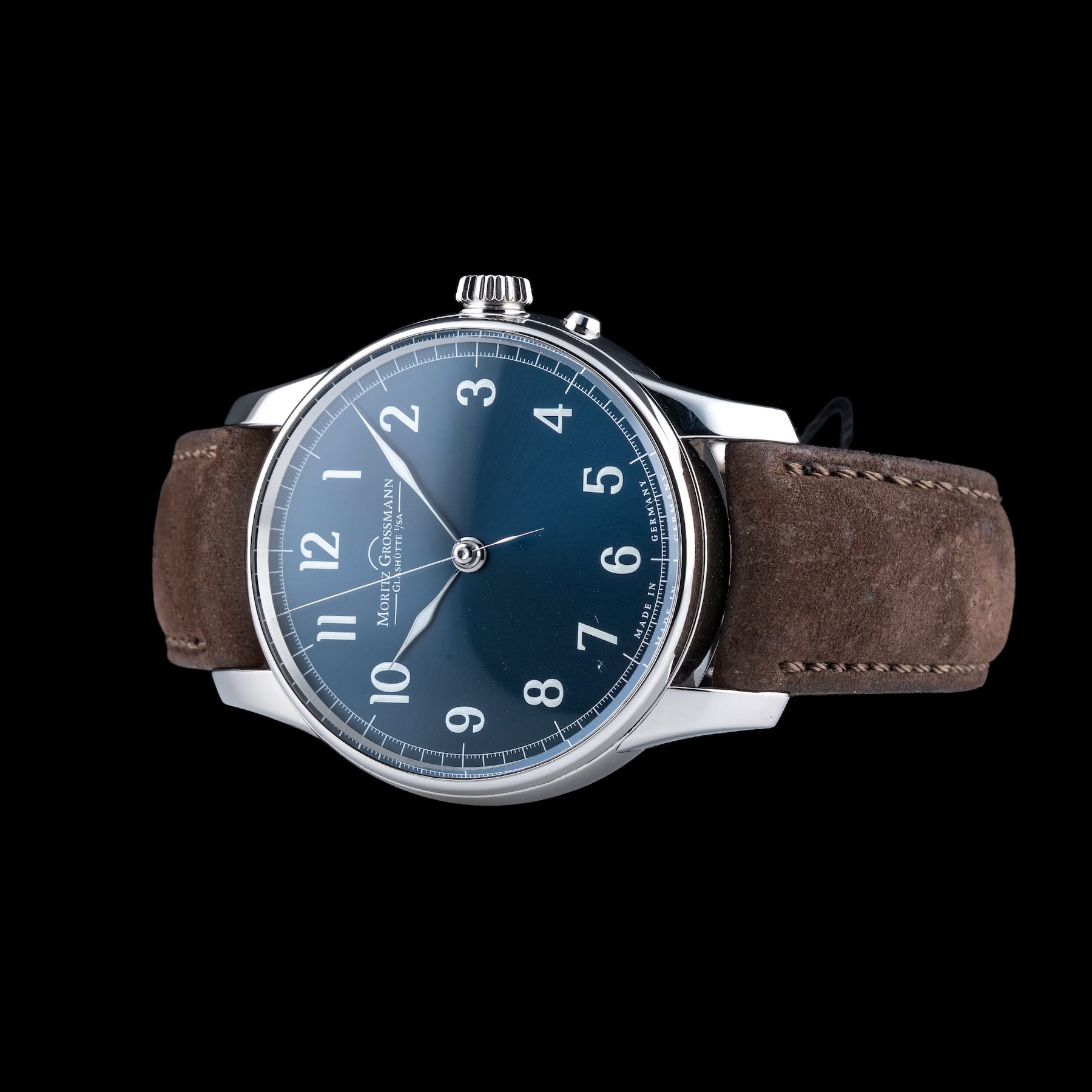 Moritz Grossmann Central Seconds Stainless Steel Blue MG-002909