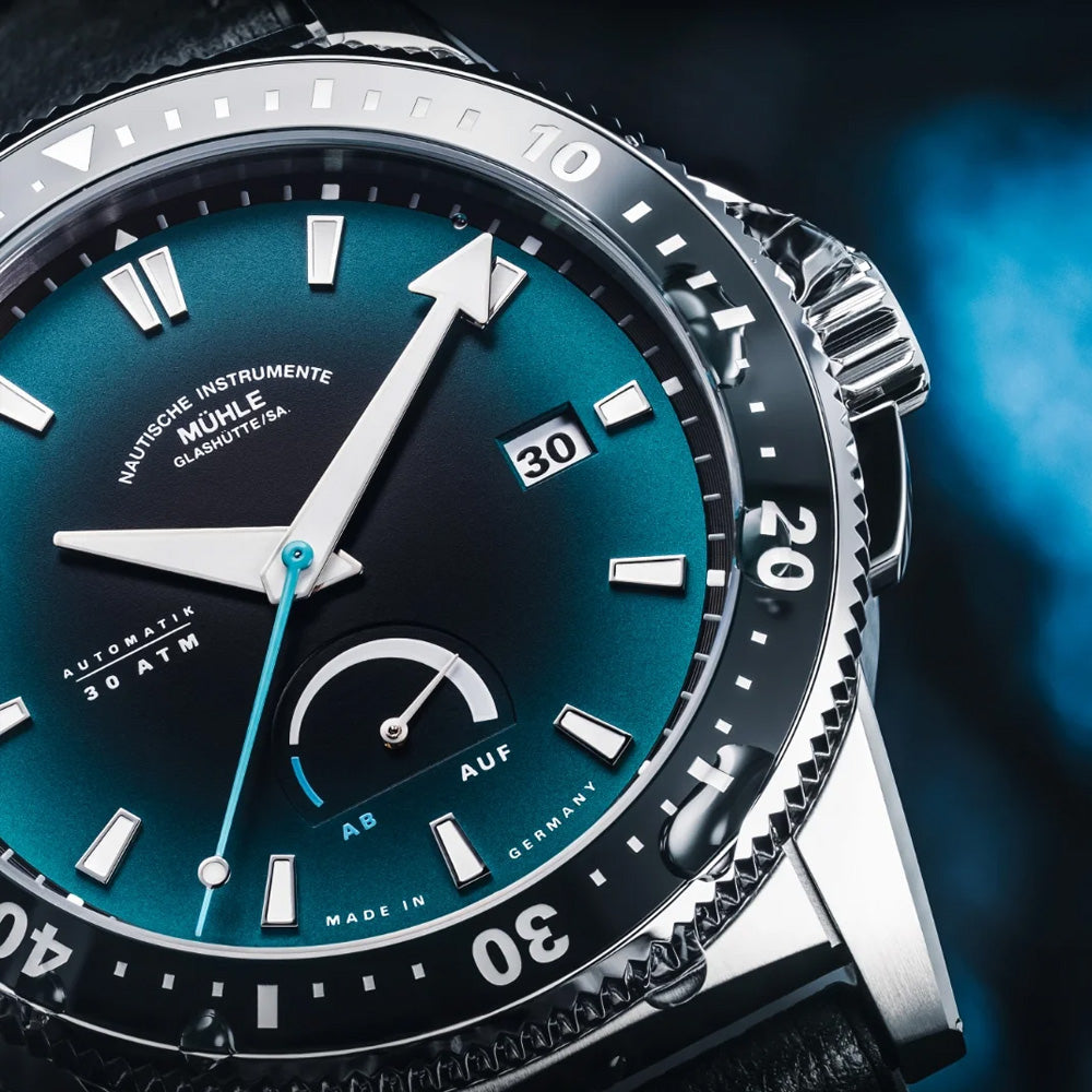 Mühle Glashütte Sportivo Power Dive on Leather Strap M1-52-53-200-LK