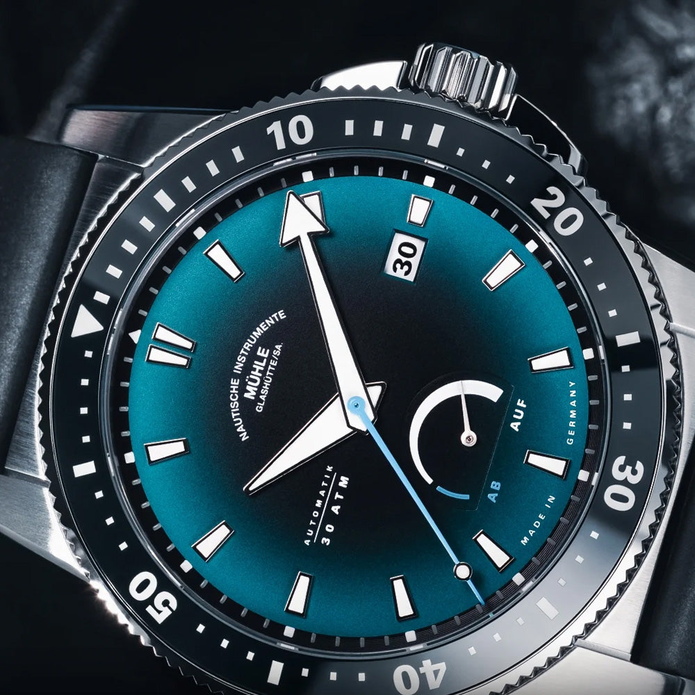 Mühle Glashütte Sportivo Power Dive on Rubber Strap M1-52-53-200-KB